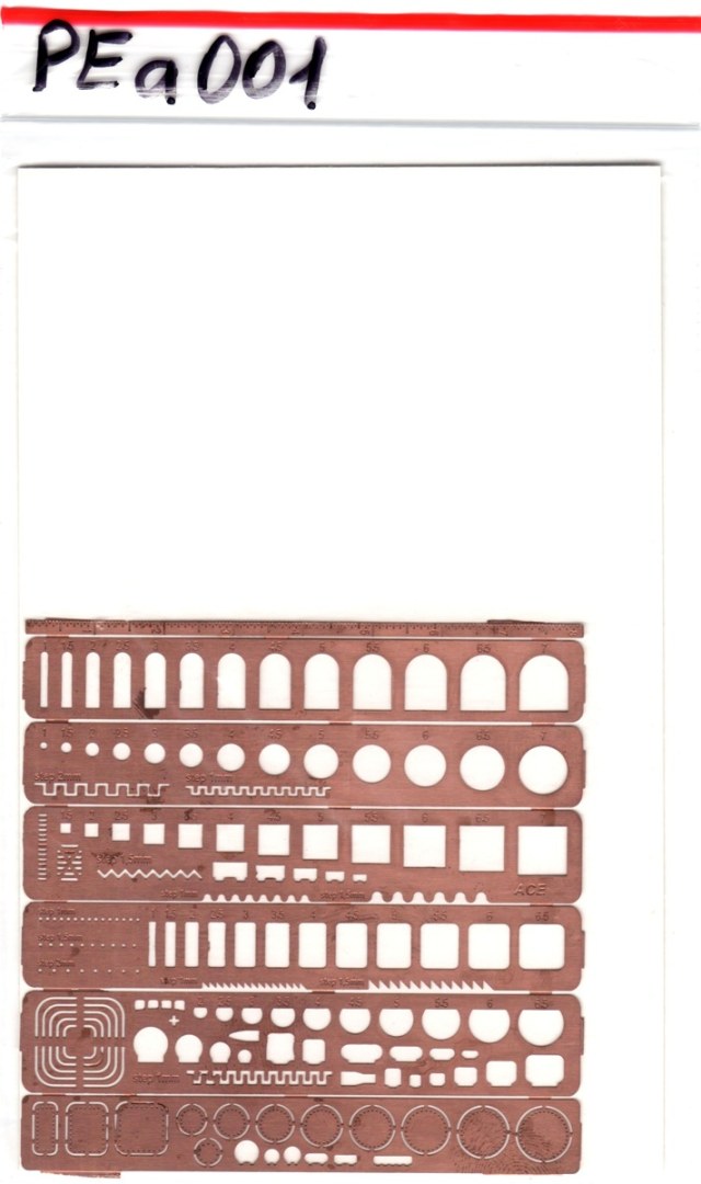 Набор шаблонов для нанесения расшивки (любой масштаб), АСЕ