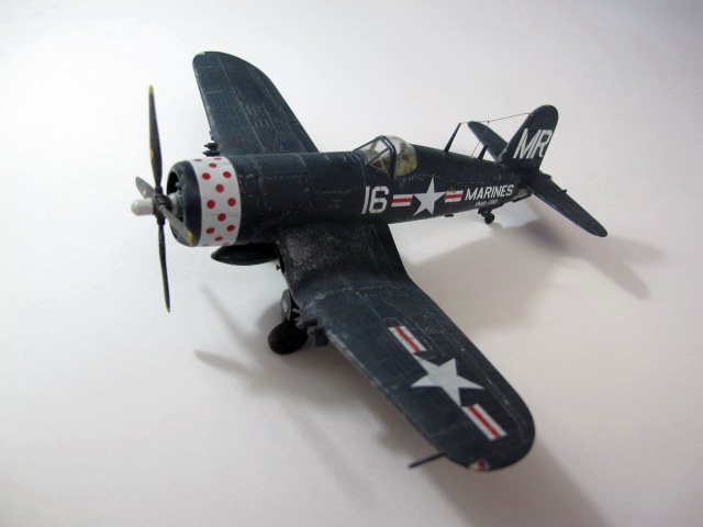 Chance Vought F4U-4B, VMA-332 Polkadots, USS Point Cruz (CVE-119), 1953 г