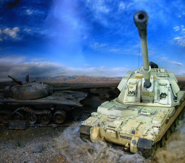 AS-90 Braveheart 155mm self-propelled howitzer