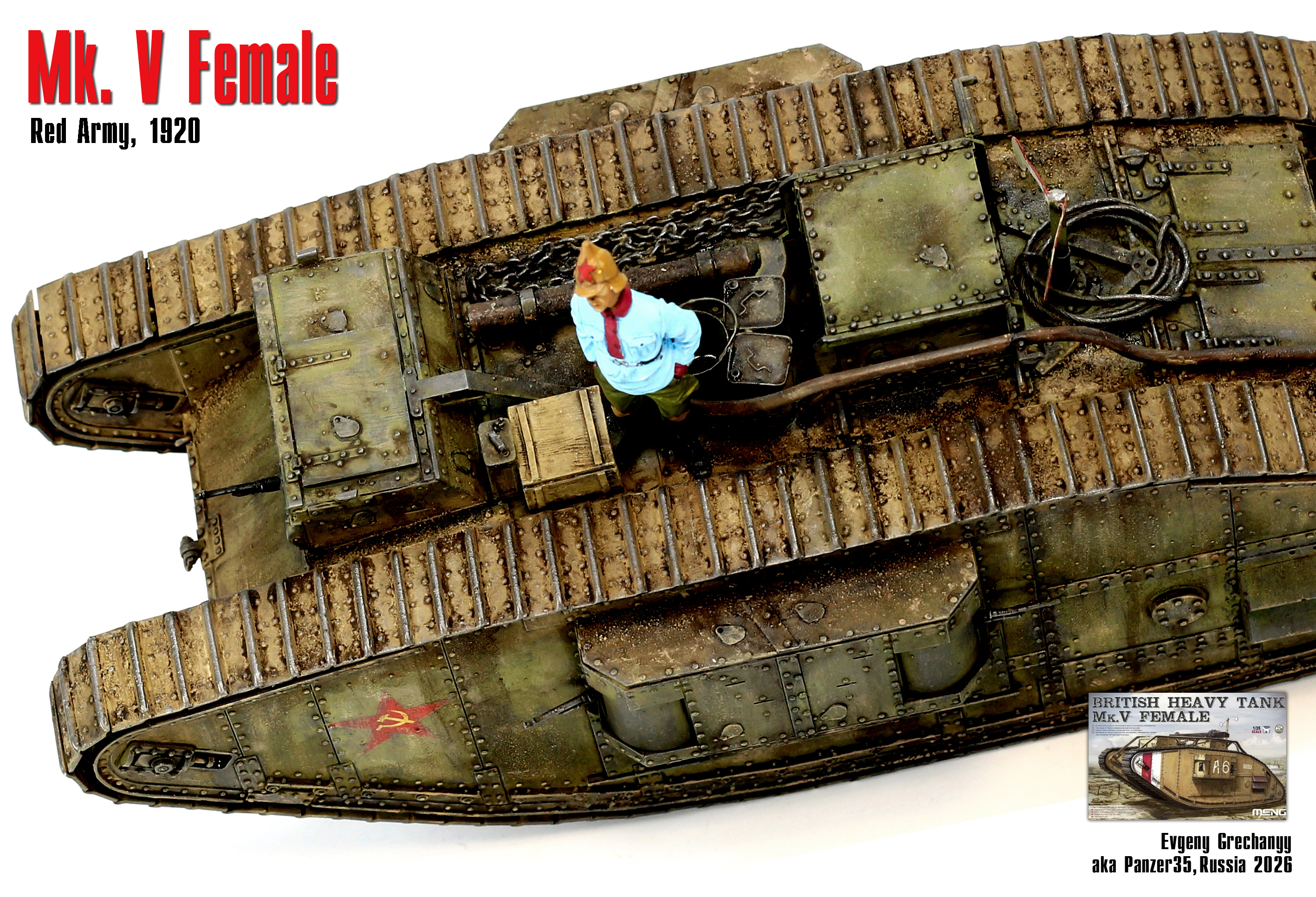 Танк Mk V Female, Красная Армия, 1920 г.