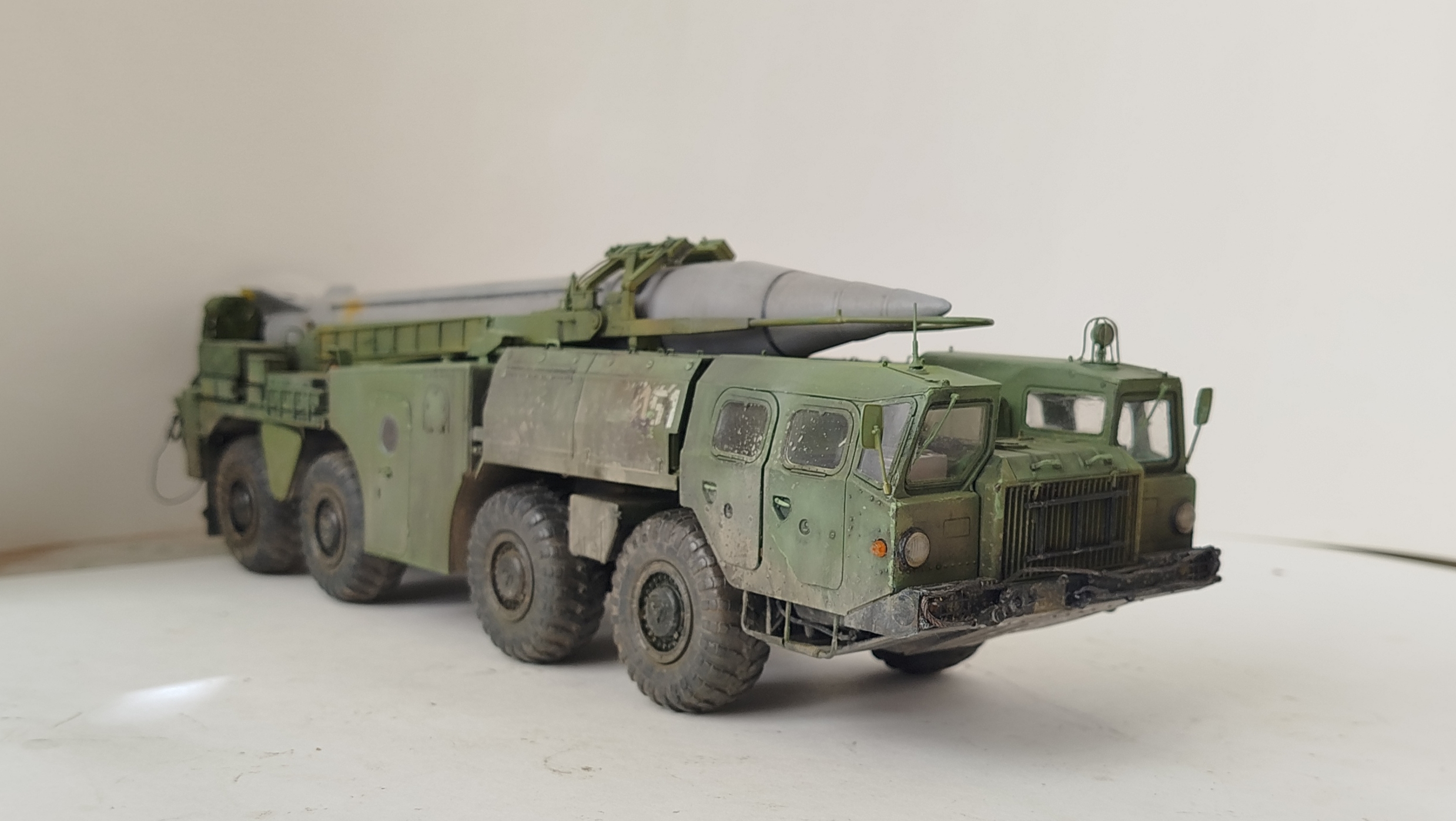 Пусковая установка 9п117м1 с ракетой р17 ракетного комплекса 9к72 "Эльбрус" (SCUD-B)