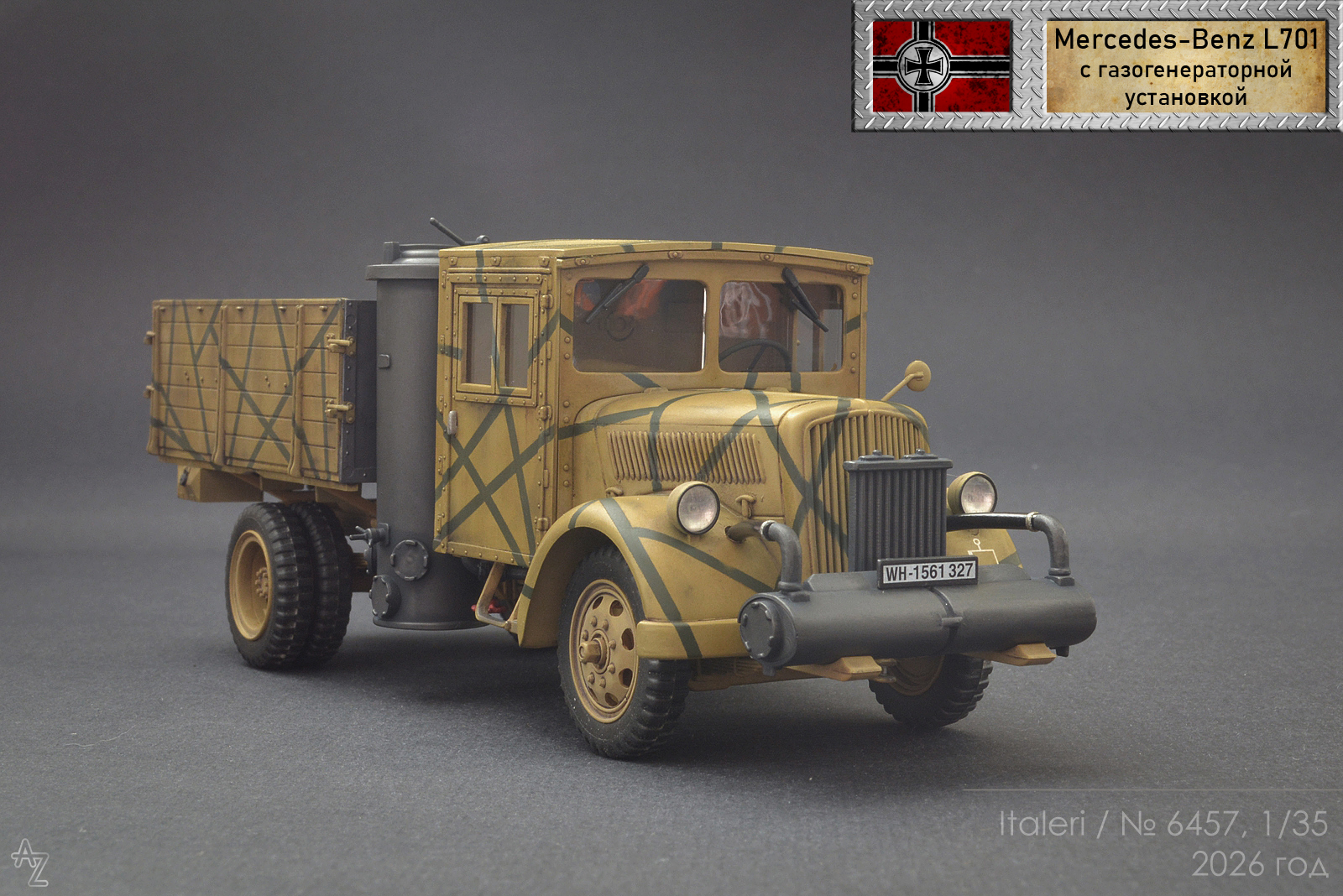 Mercedes-Benz L701 с газогенераторной установкой