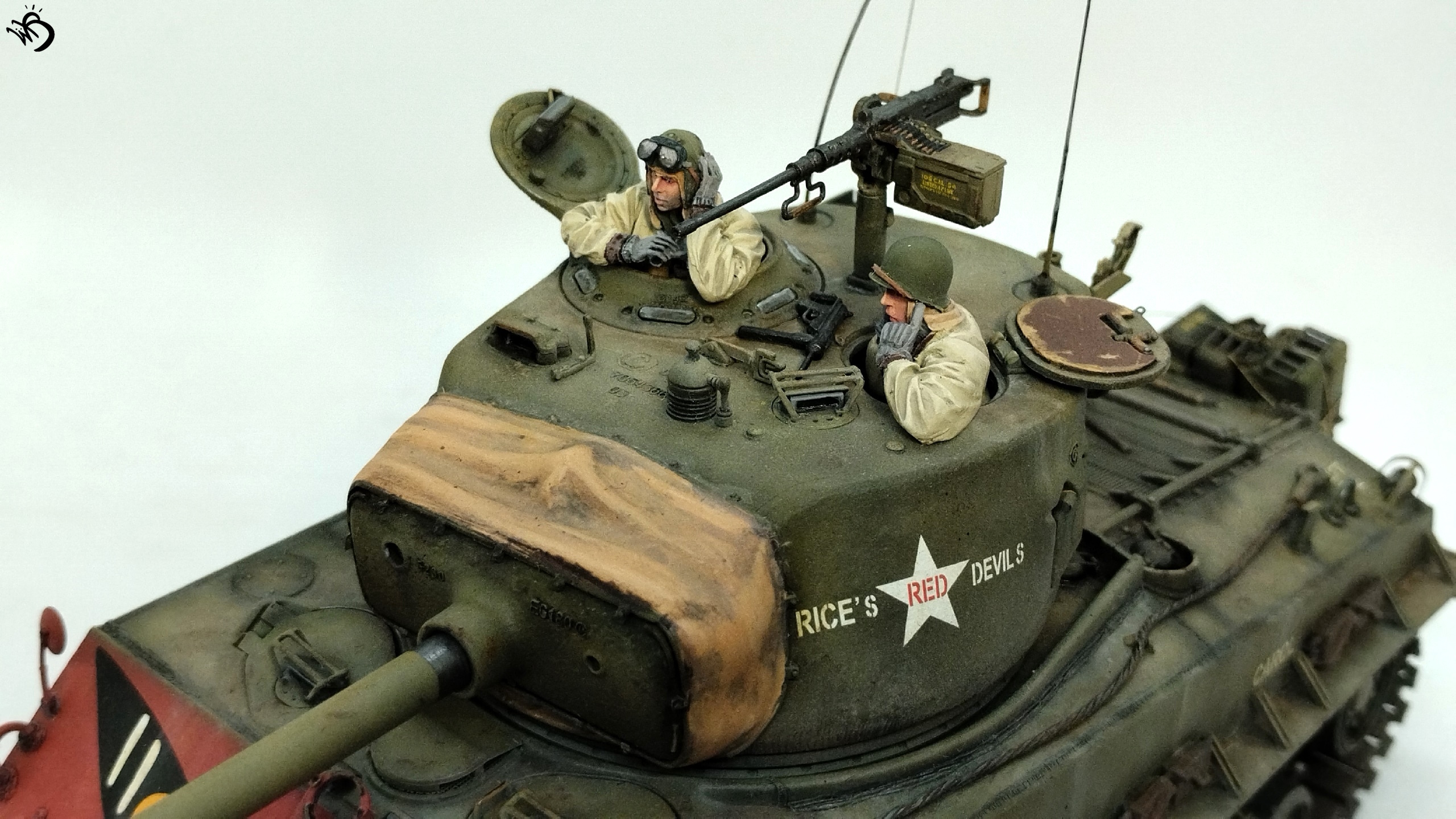 M4A3E8 Sherman "Rice's red devils", Korean War