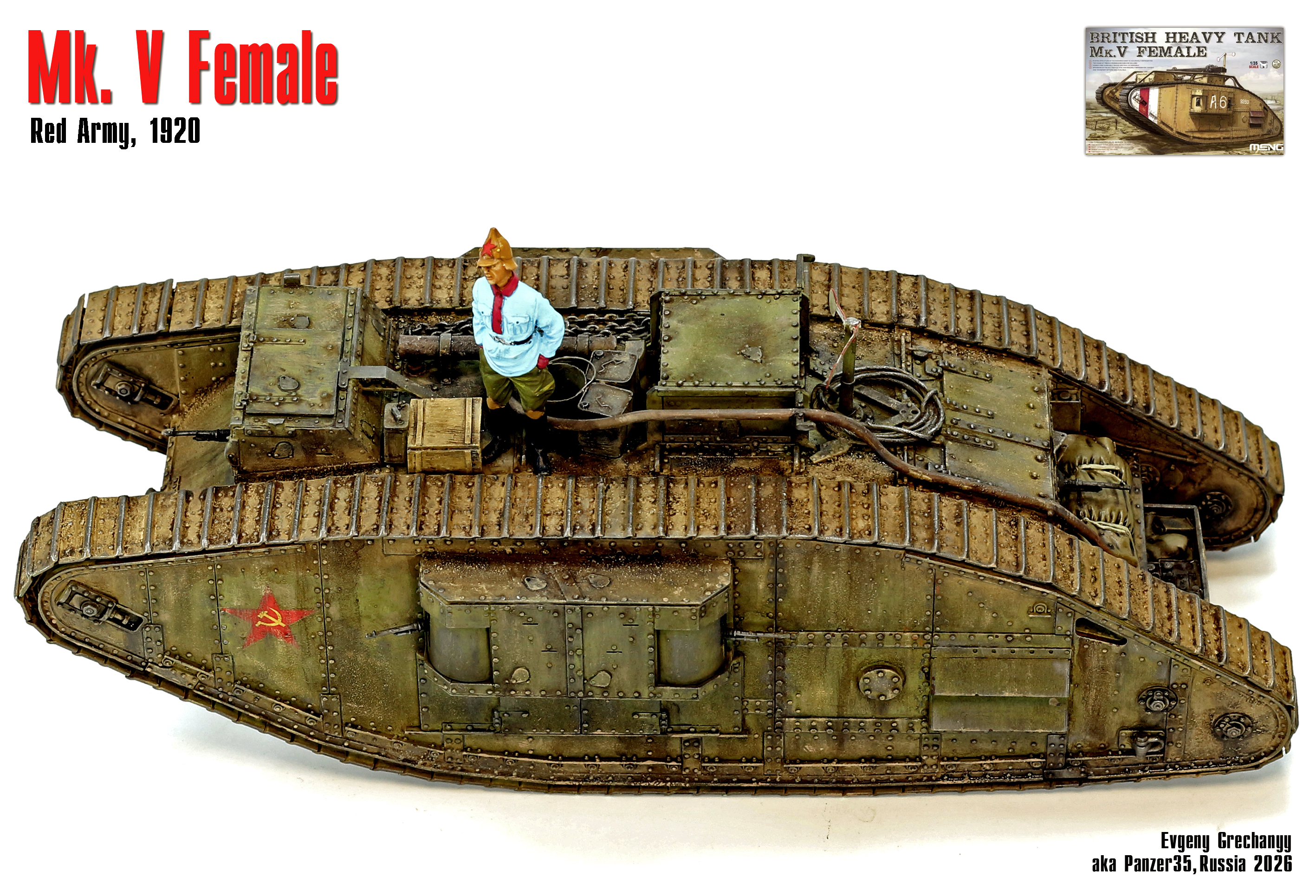 Танк Mk V Female, Красная Армия, 1920 г.