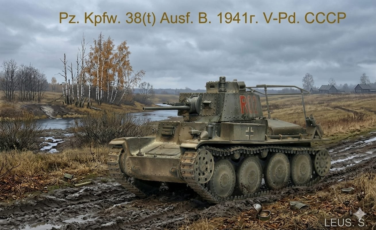 Pz.Kpfw.38(t) Ausf.B.1941г. V-Pd. СССР