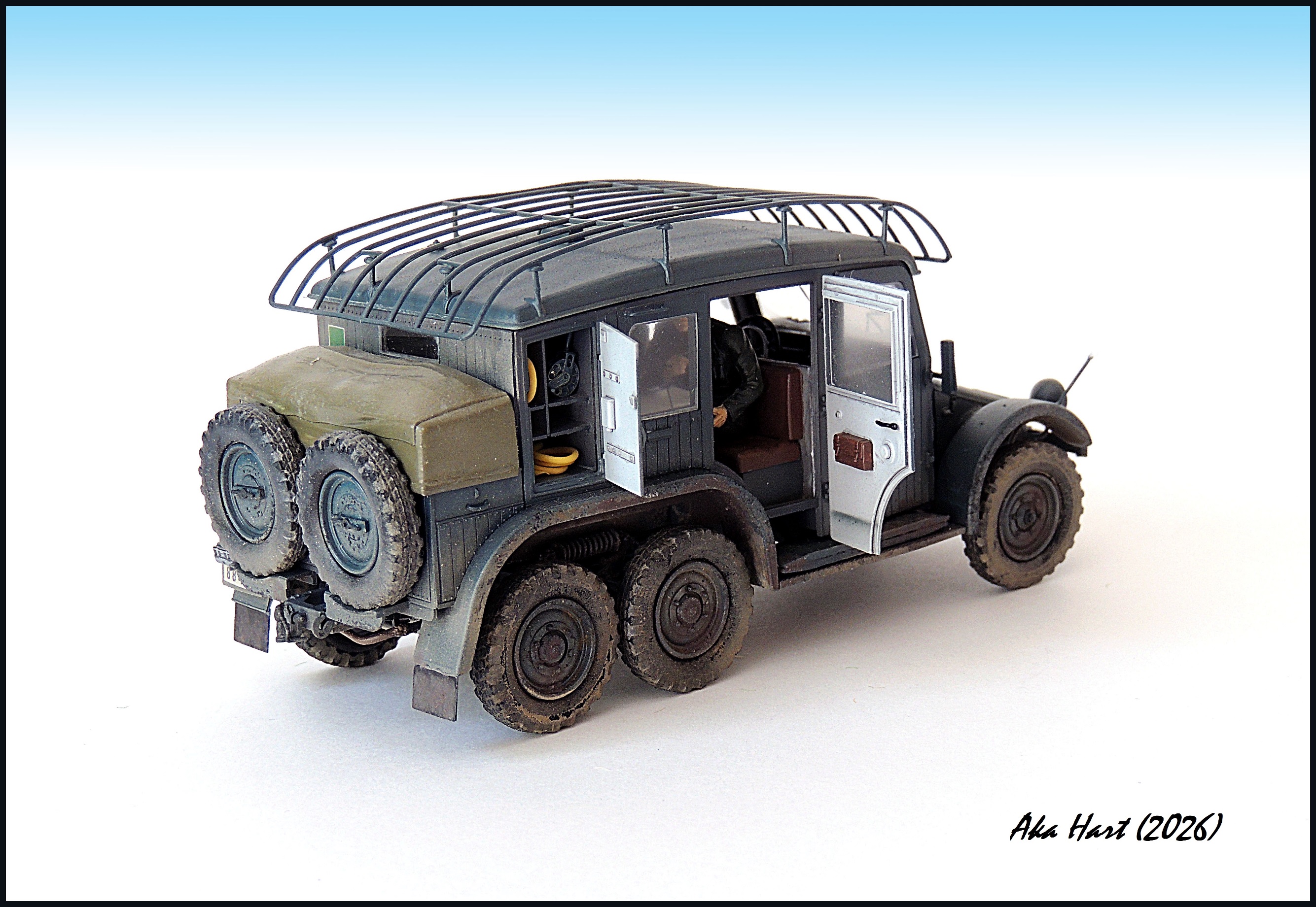 German Krupp Protze Kfz.19 Radio Command Car