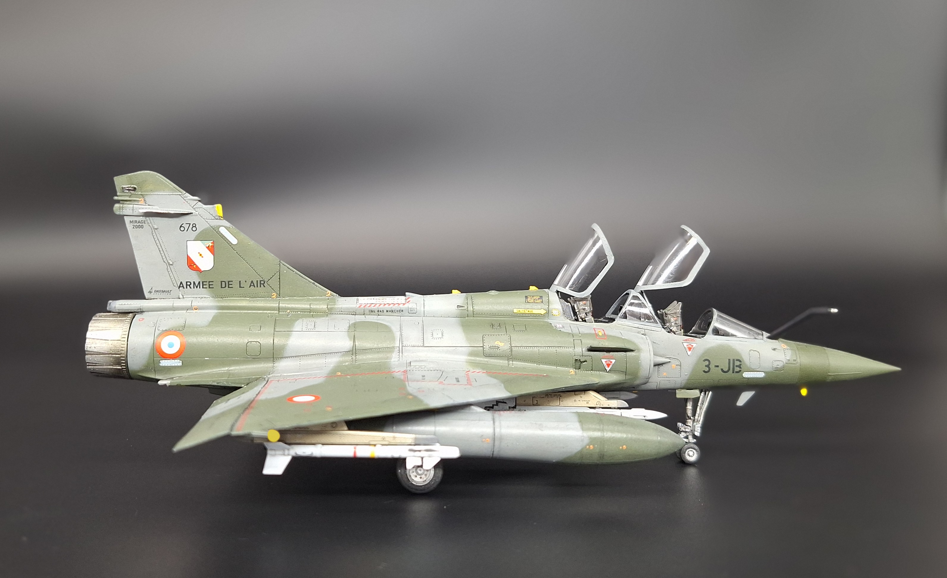 Mirage 2000D №678 3-JB, EC 02.003 Champagne