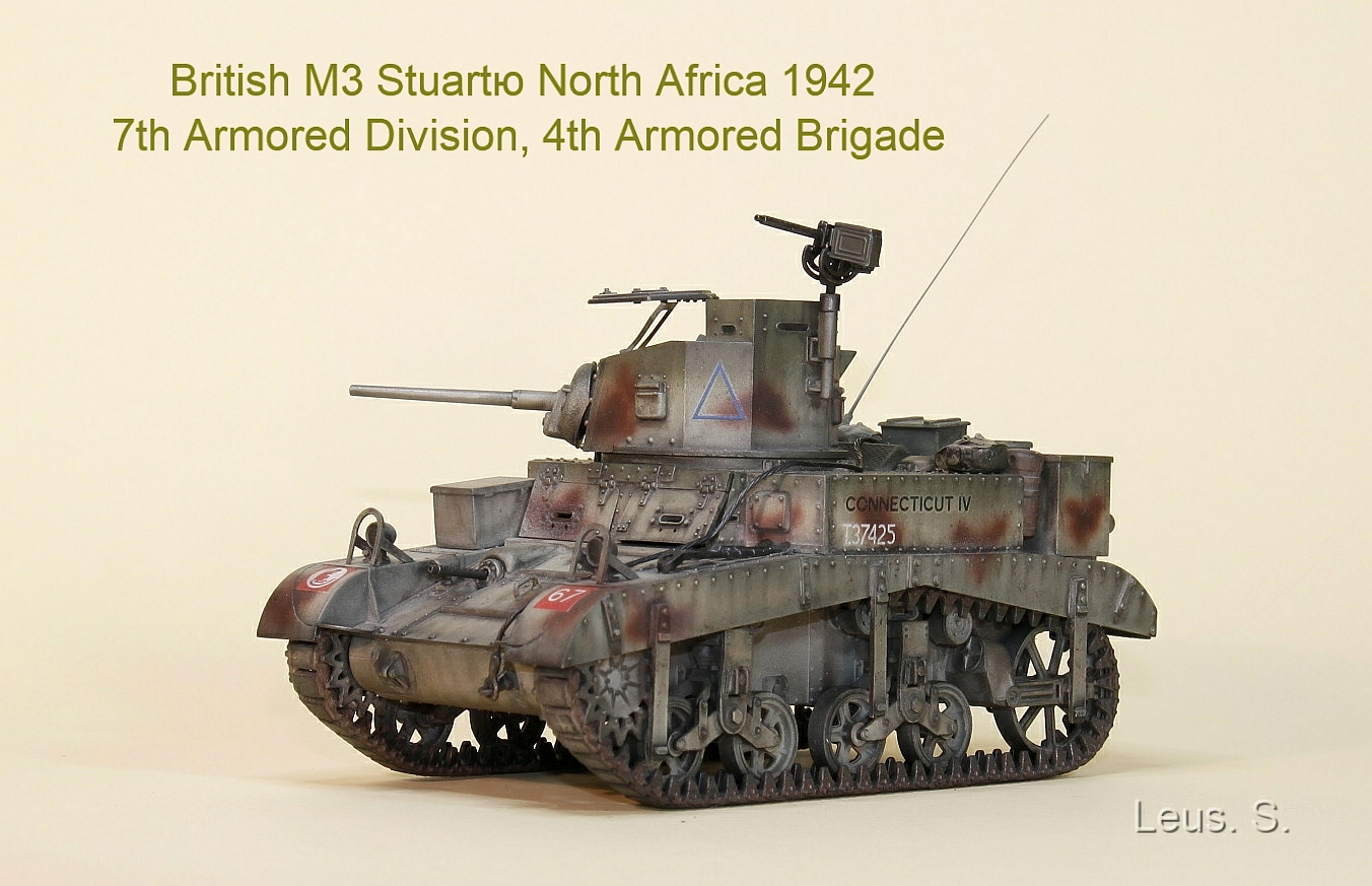 British M3 Stuart. Северная Африка,1942г.