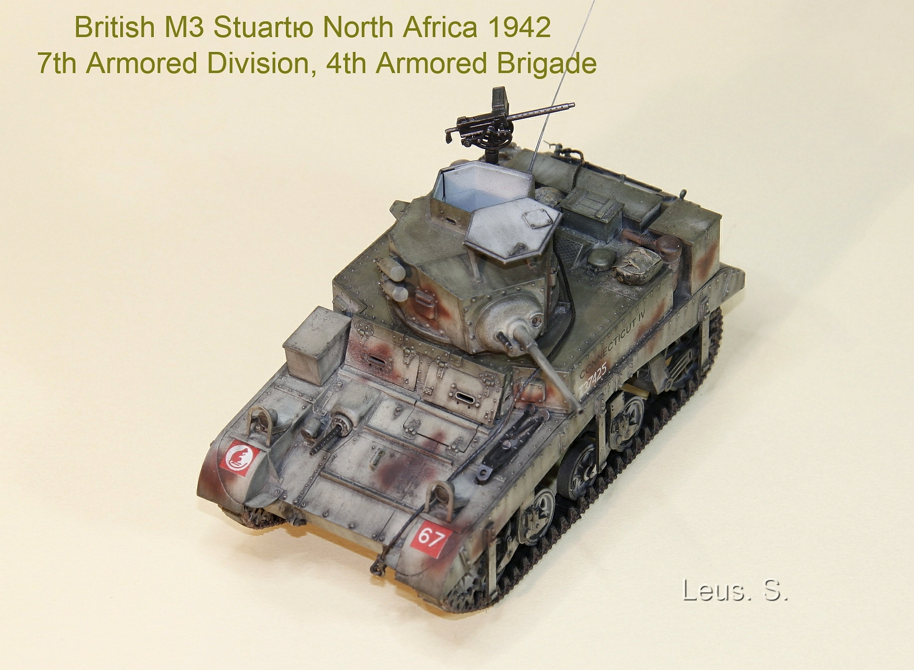 British M3 Stuart. Северная Африка,1942г.