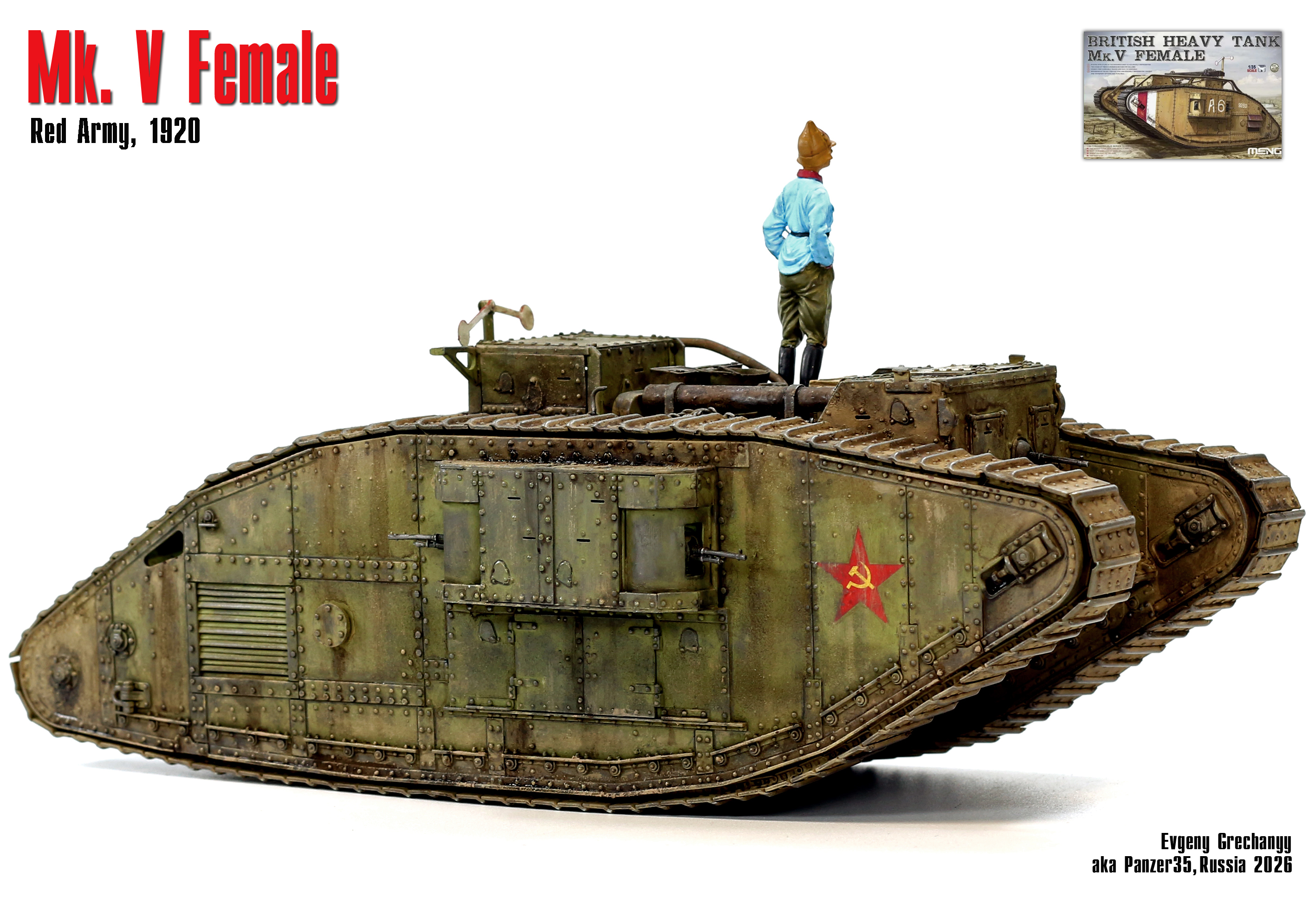 Танк Mk V Female, Красная Армия, 1920 г.