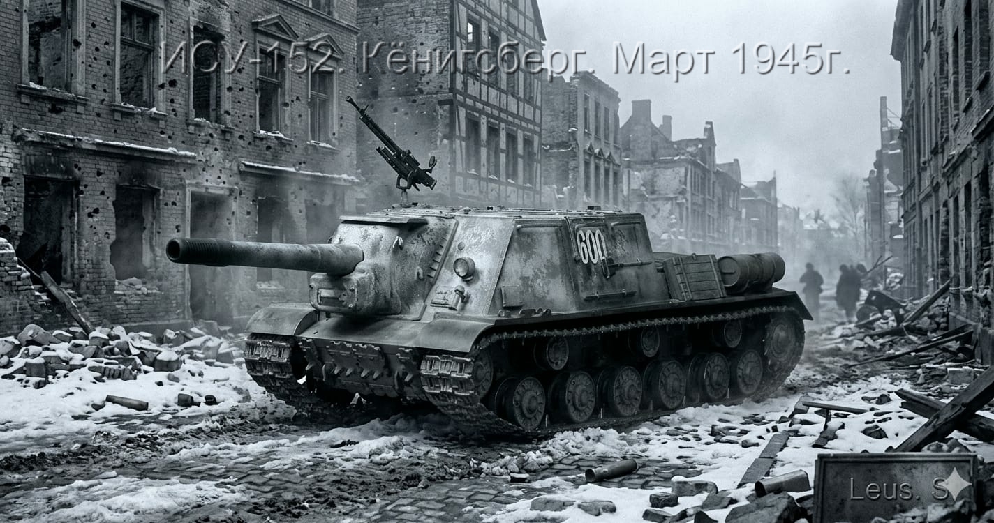 ИСУ-152. Кёнигсберг. Март 1945г.