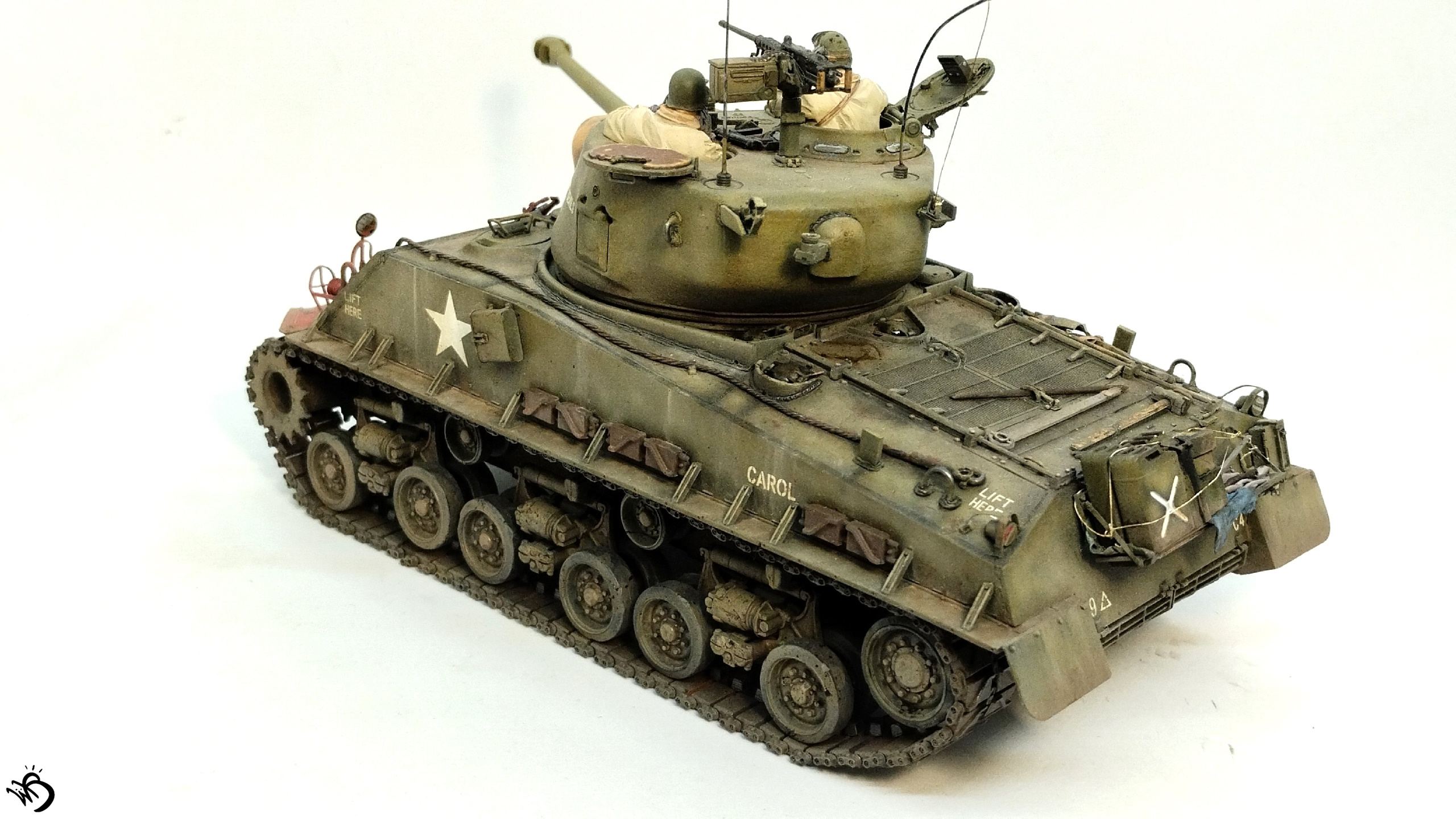 M4A3E8 Sherman "Rice's red devils", Korean War