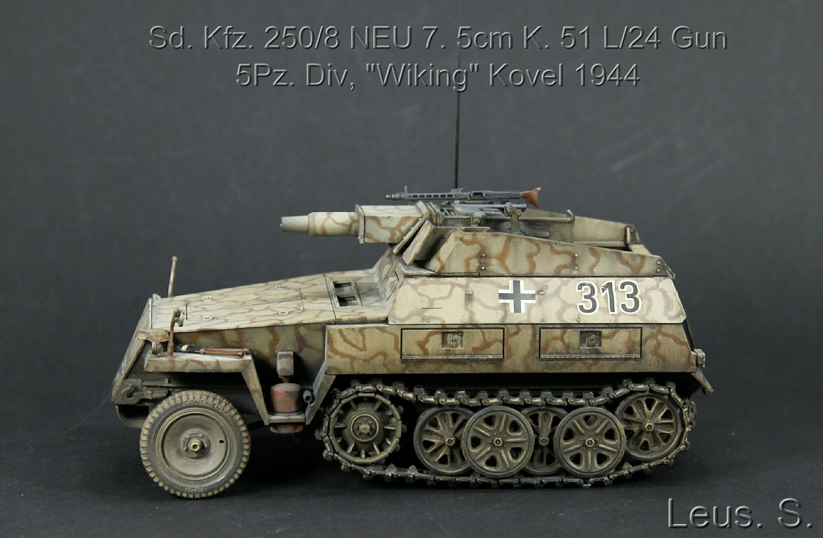 Sd.Kfz.250/8 NEU 7.5cm K.51 L/24 Gun 5Pz.Div,"Wiking" Kovel 1944