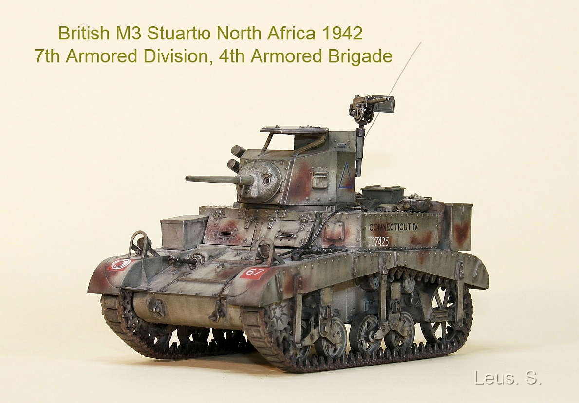 British M3 Stuart. Северная Африка,1942г.