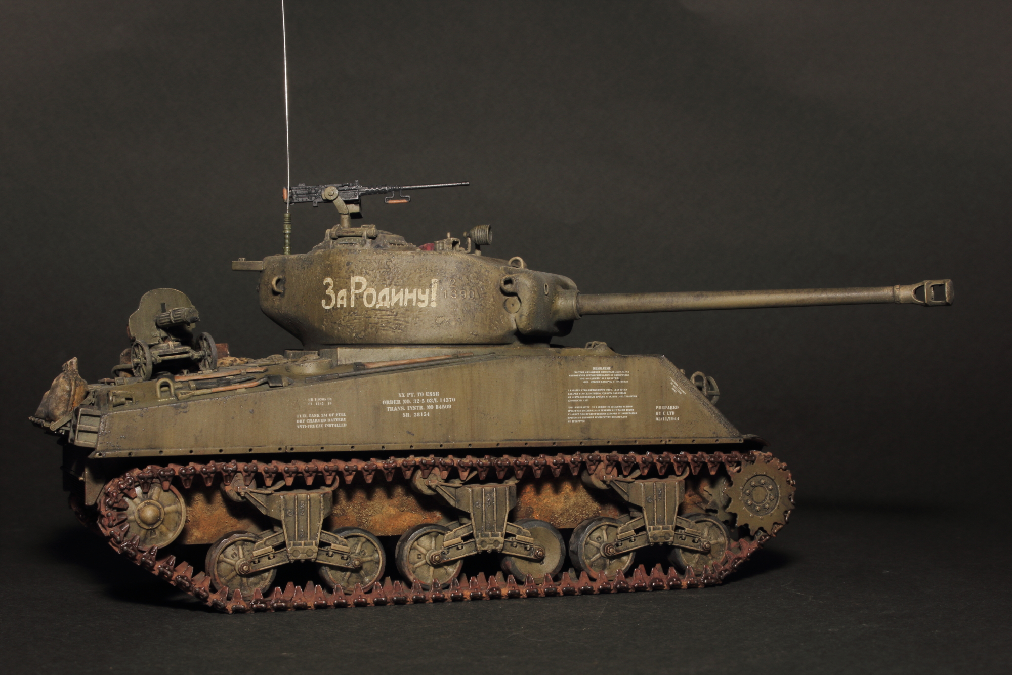 Американский средний танк М4А2(76)W "Sherman" на службе в РККА
