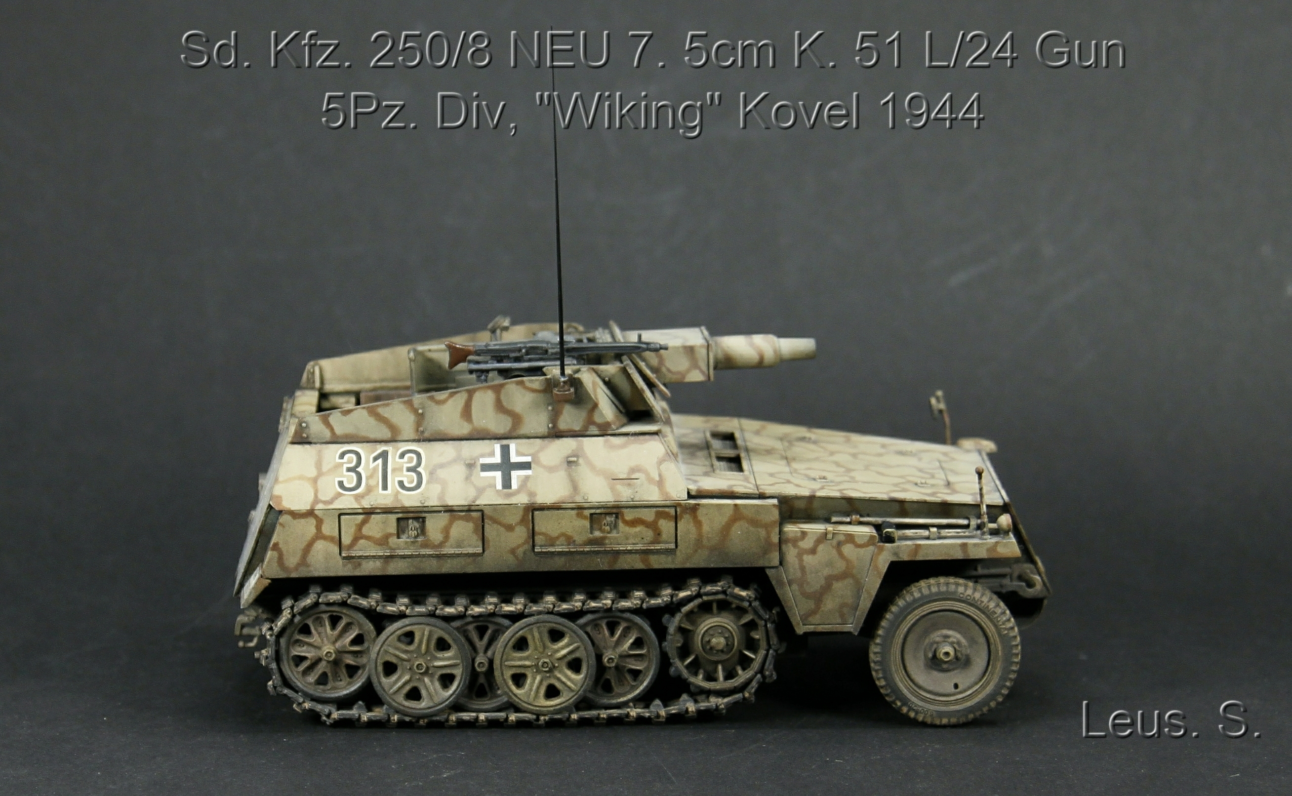 Sd.Kfz.250/8 NEU 7.5cm K.51 L/24 Gun 5Pz.Div,"Wiking" Kovel 1944