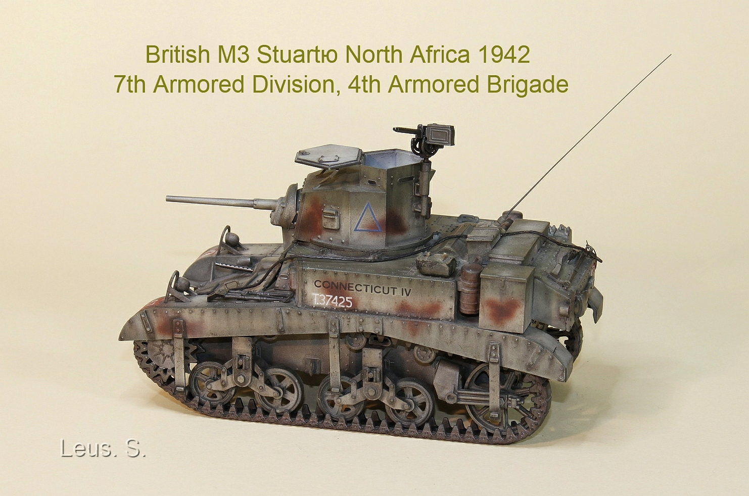 British M3 Stuart. Северная Африка,1942г.