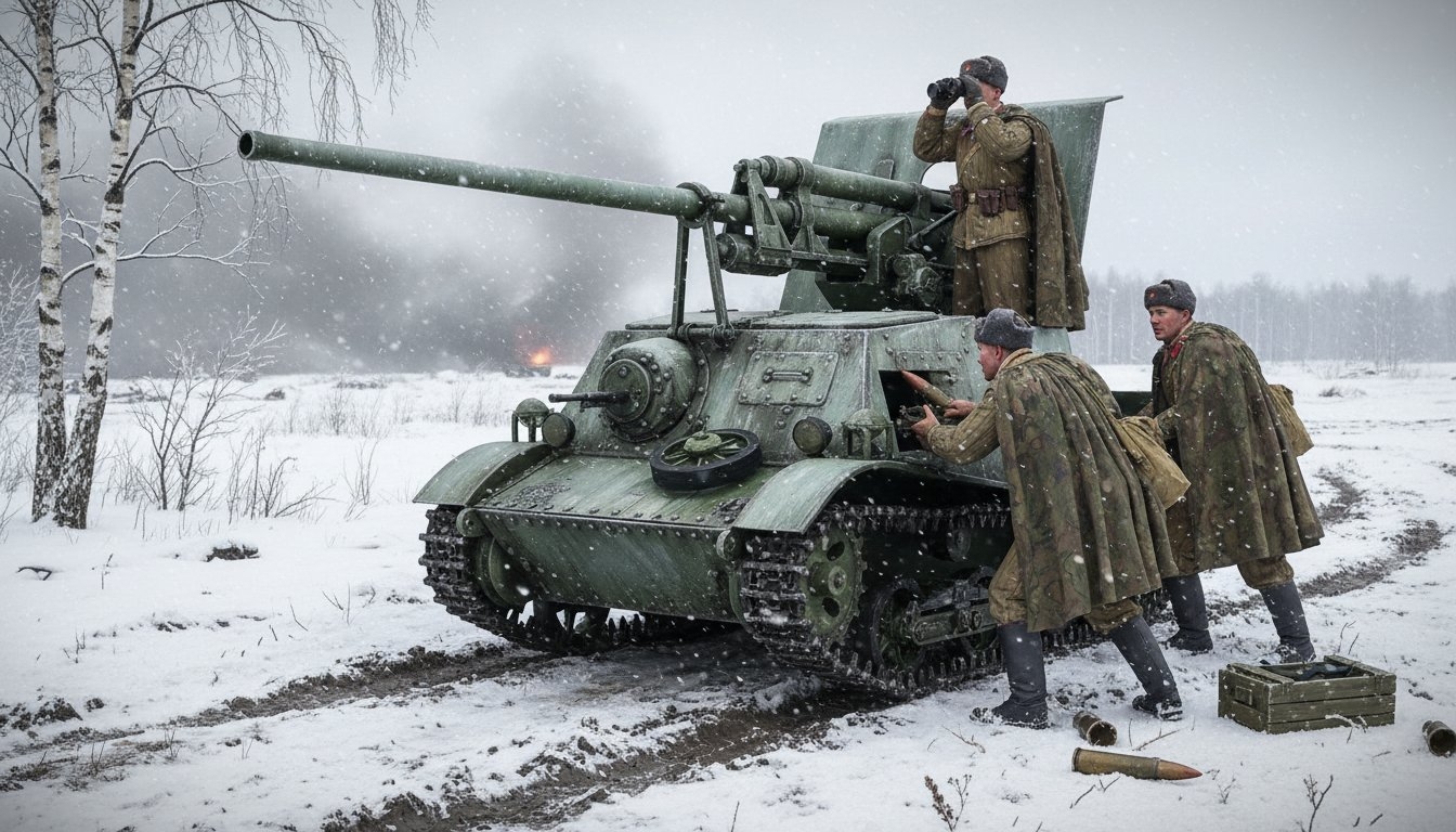 Советская САУ ЗИС-30