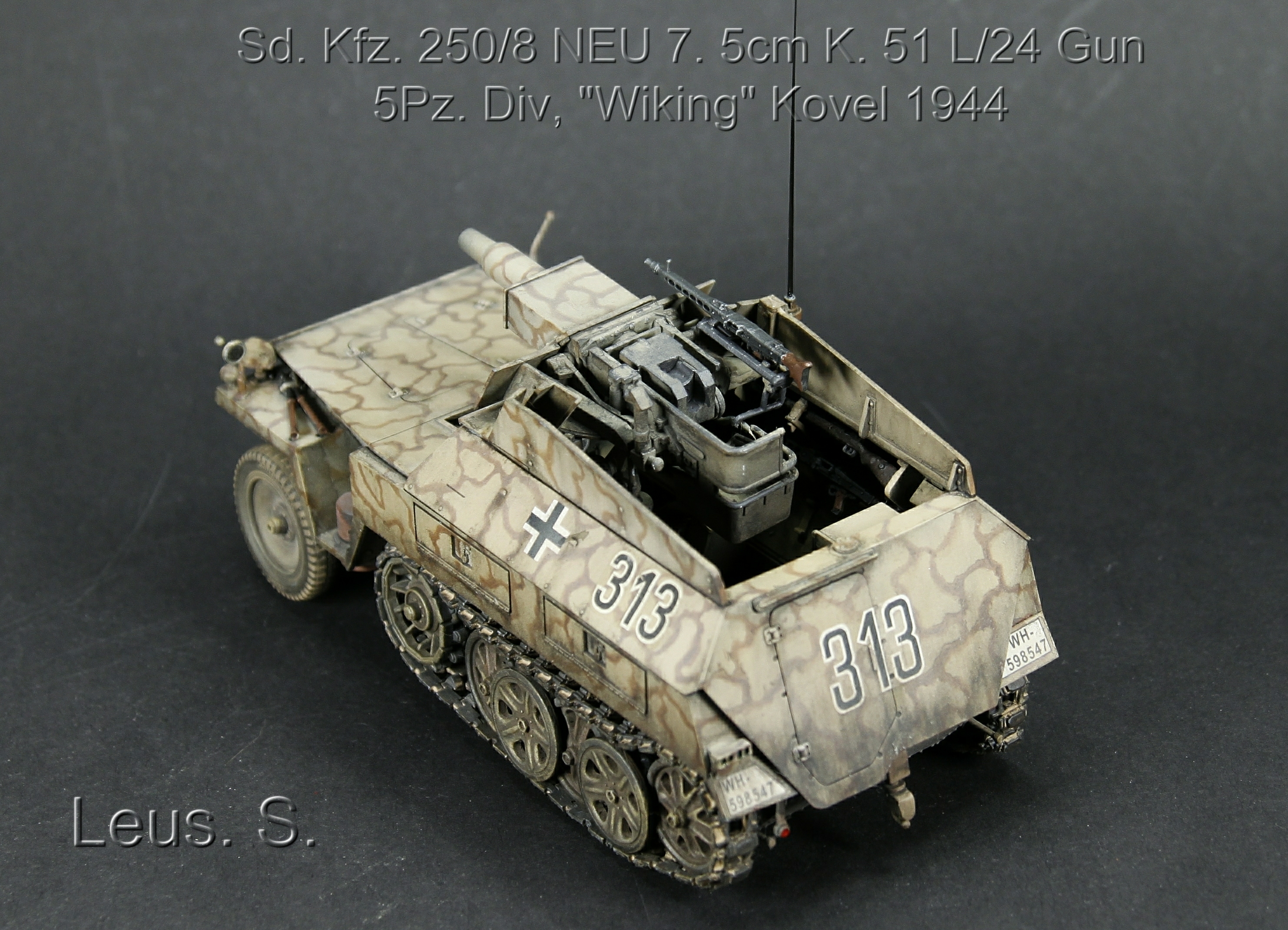 Sd.Kfz.250/8 NEU 7.5cm K.51 L/24 Gun 5Pz.Div,"Wiking" Kovel 1944