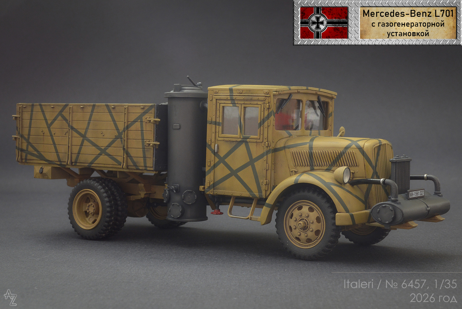 Mercedes-Benz L701 с газогенераторной установкой