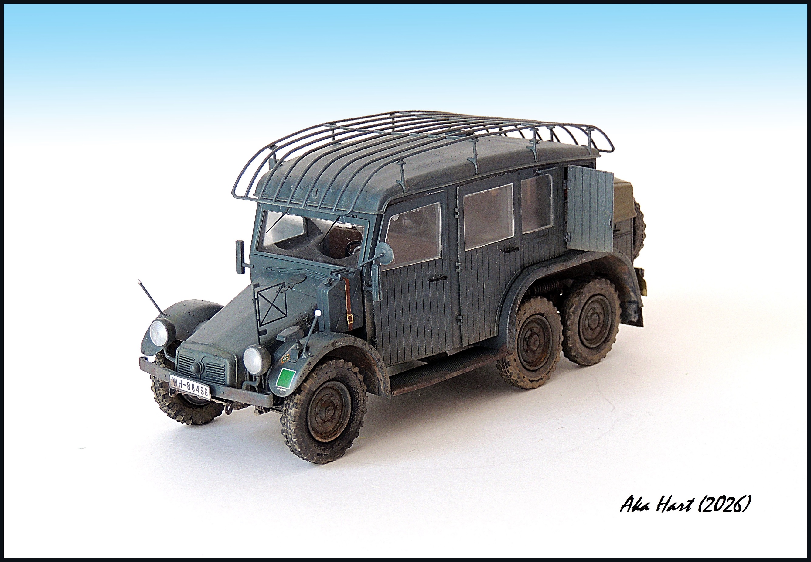 German Krupp Protze Kfz.19 Radio Command Car