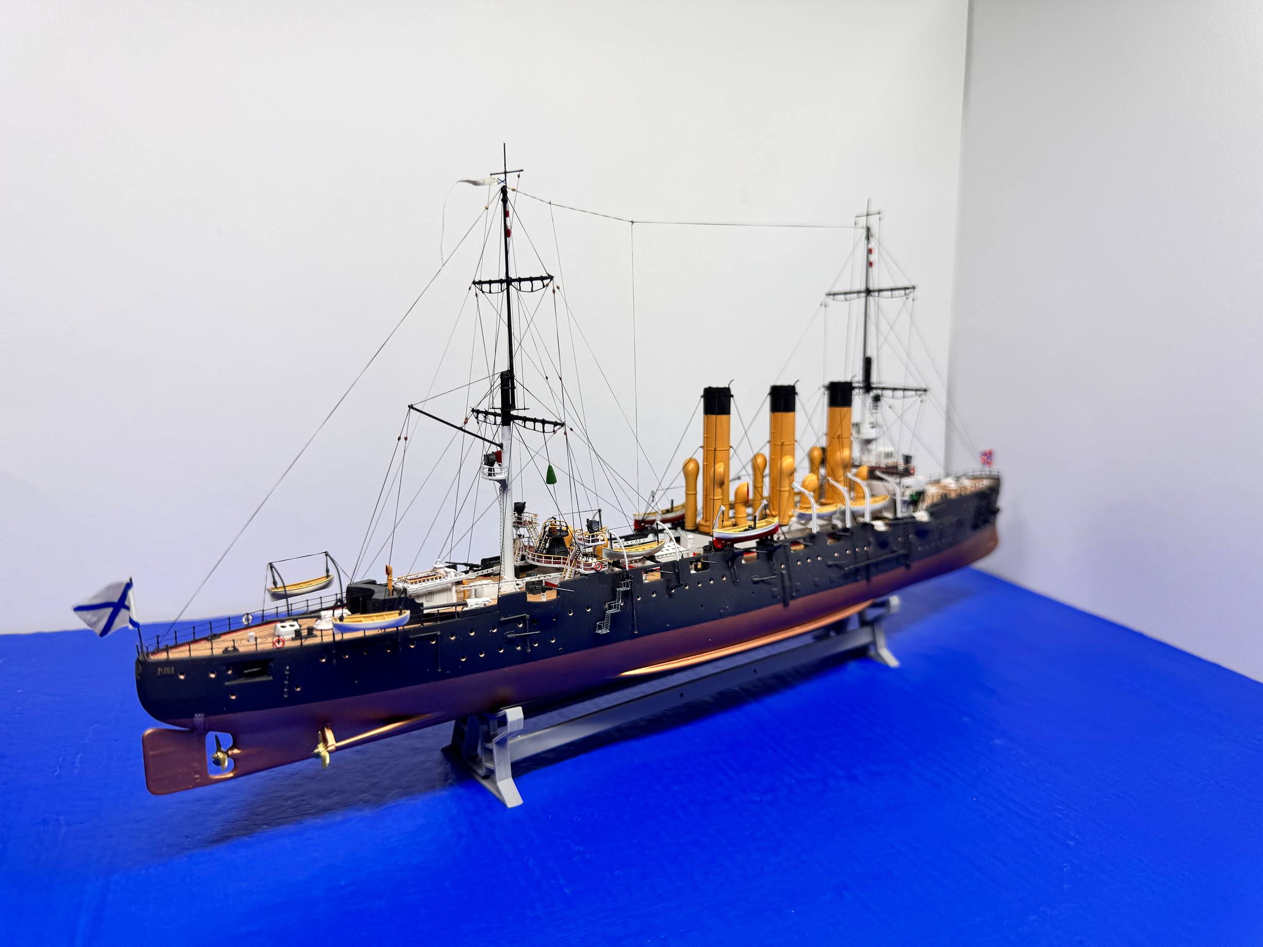 Бронепалубный Крейсер первого ранга " Диана" на момент ходовых испытаний