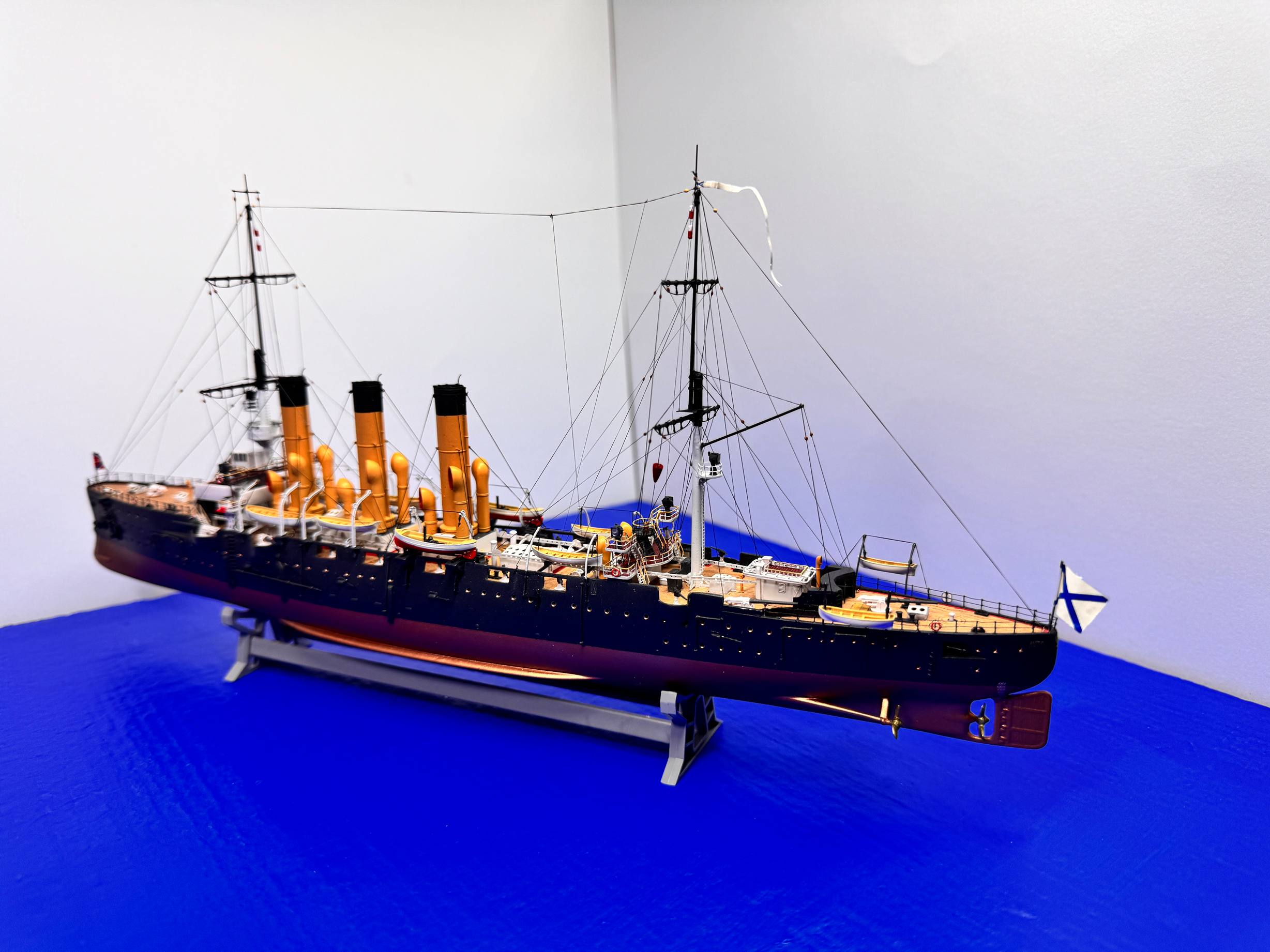 Бронепалубный Крейсер первого ранга " Диана" на момент ходовых испытаний