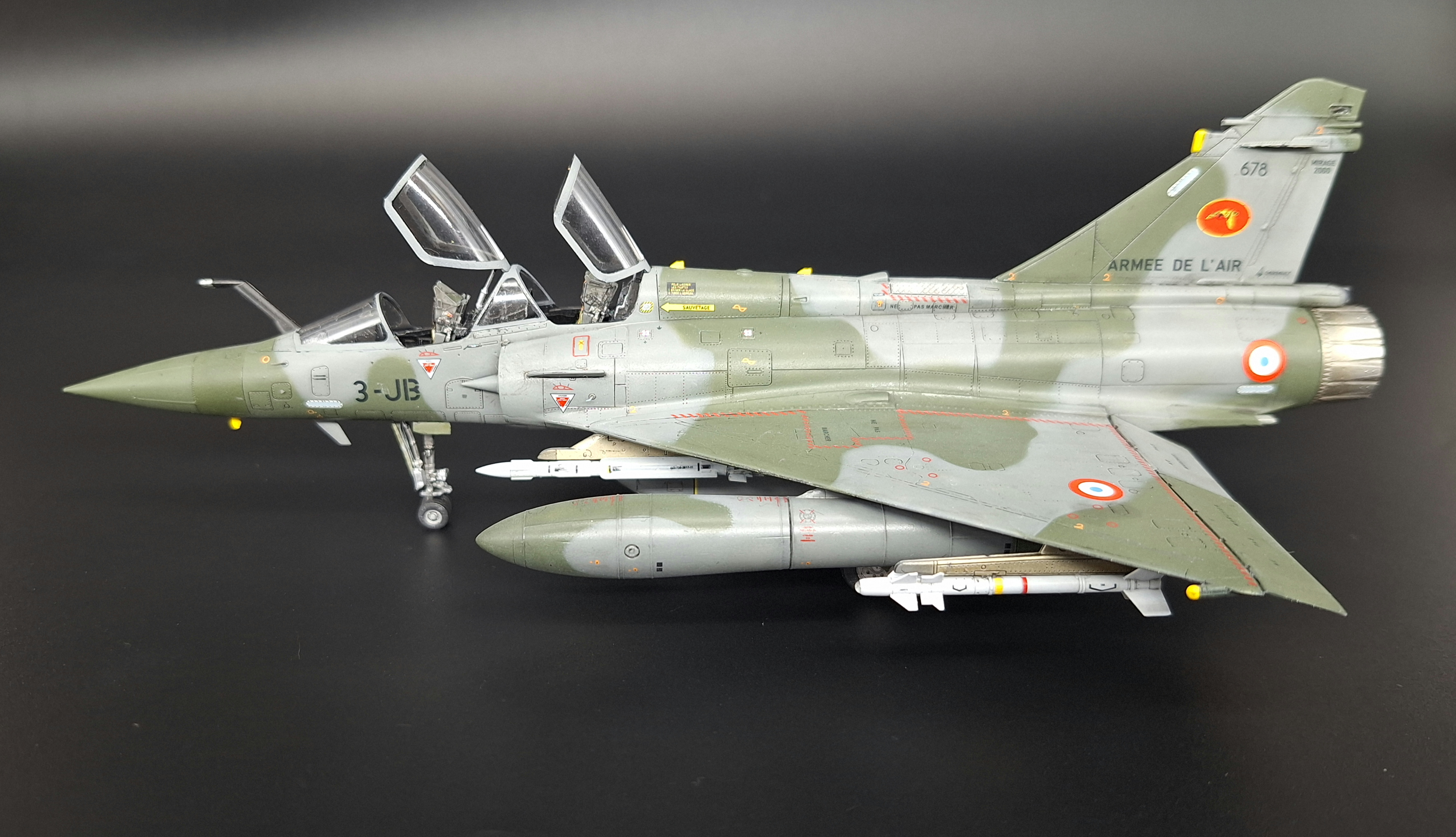 Mirage 2000D №678 3-JB, EC 02.003 Champagne