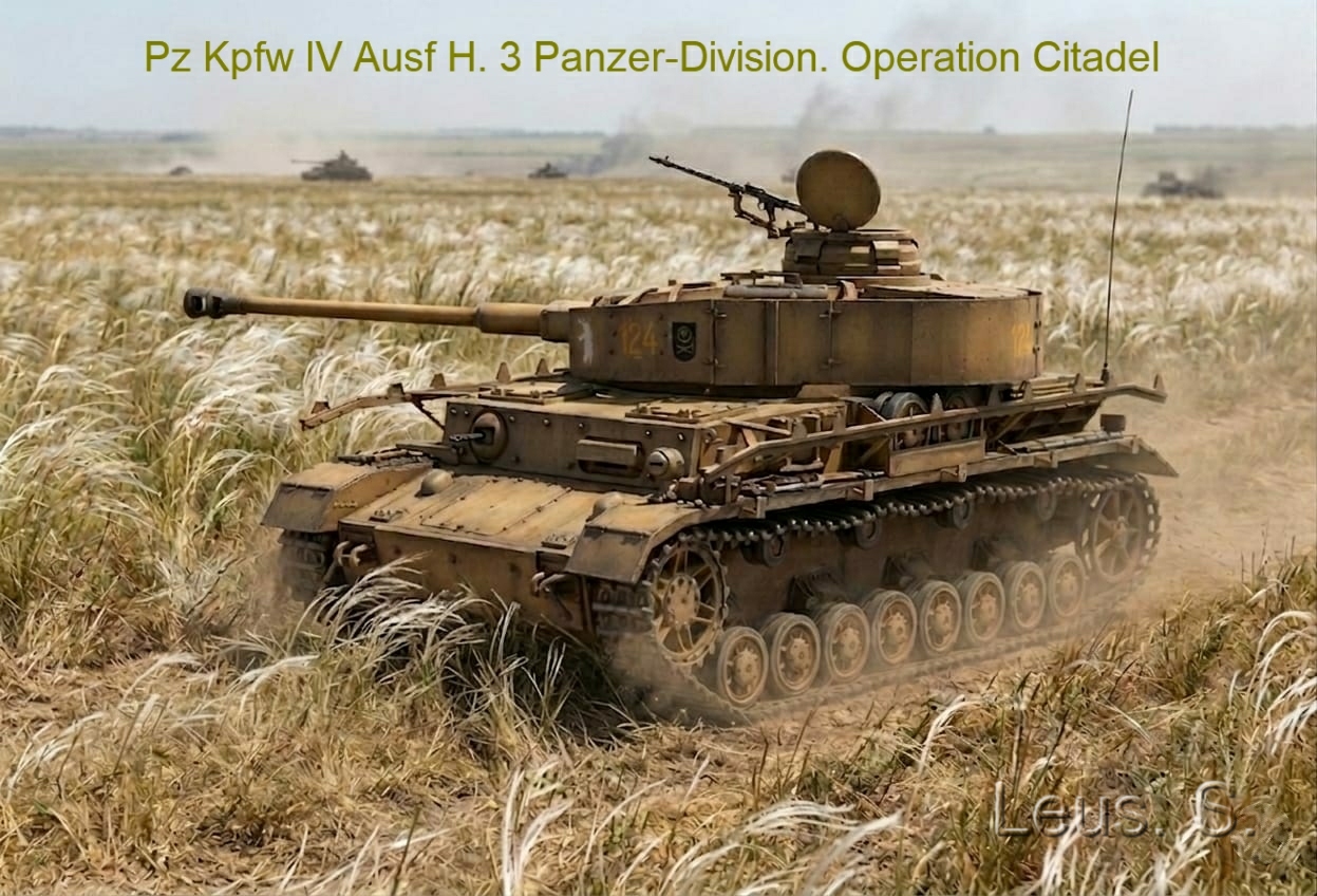 Pz Kpfw IV Ausf Н. 3  Panzer-Division. Operation Citadel