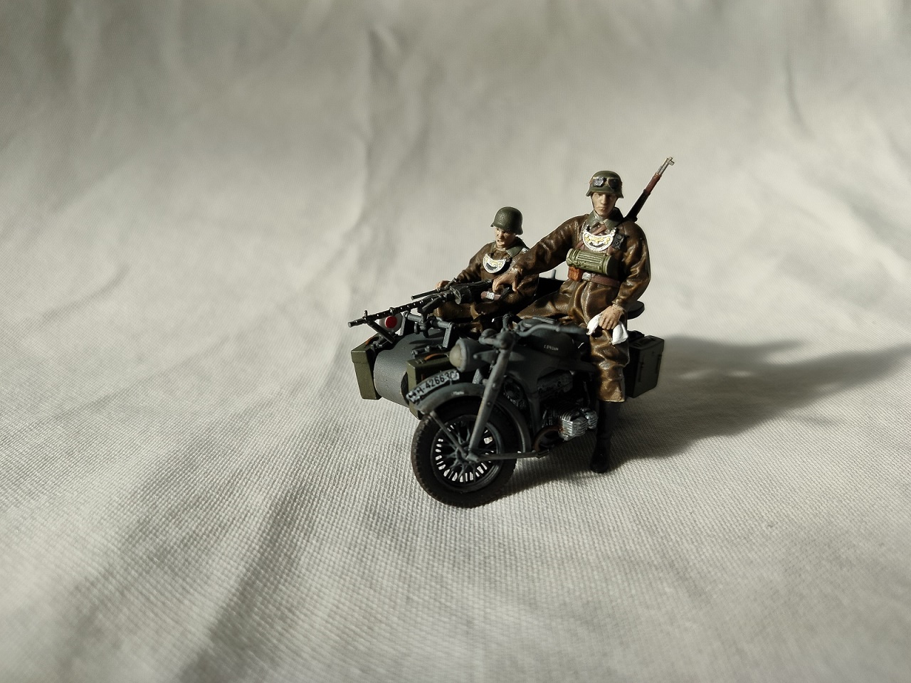 Panzer I Aust.B & Motorcycle