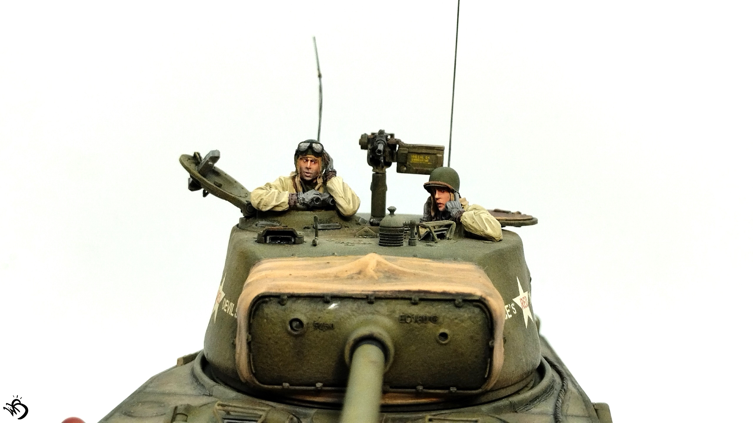 M4A3E8 Sherman "Rice's red devils", Korean War