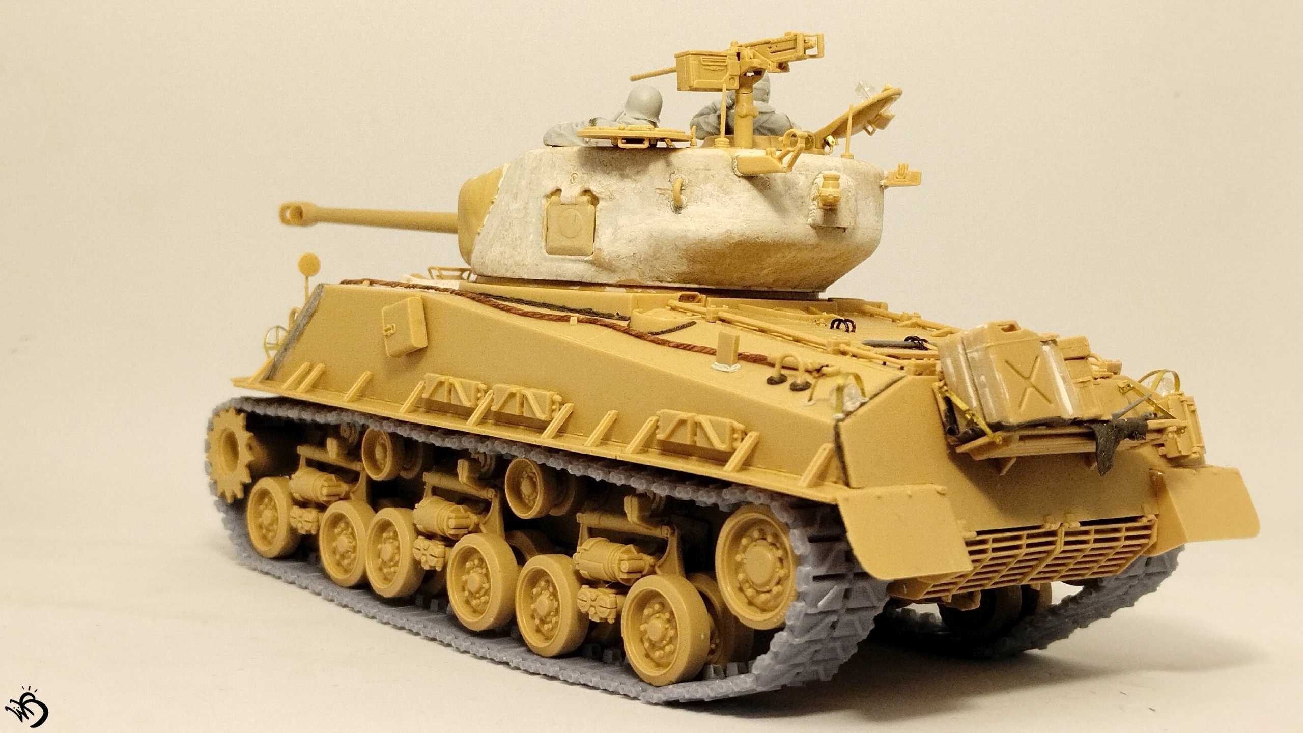 M4A3E8 Sherman "Rice's red devils", Korean War