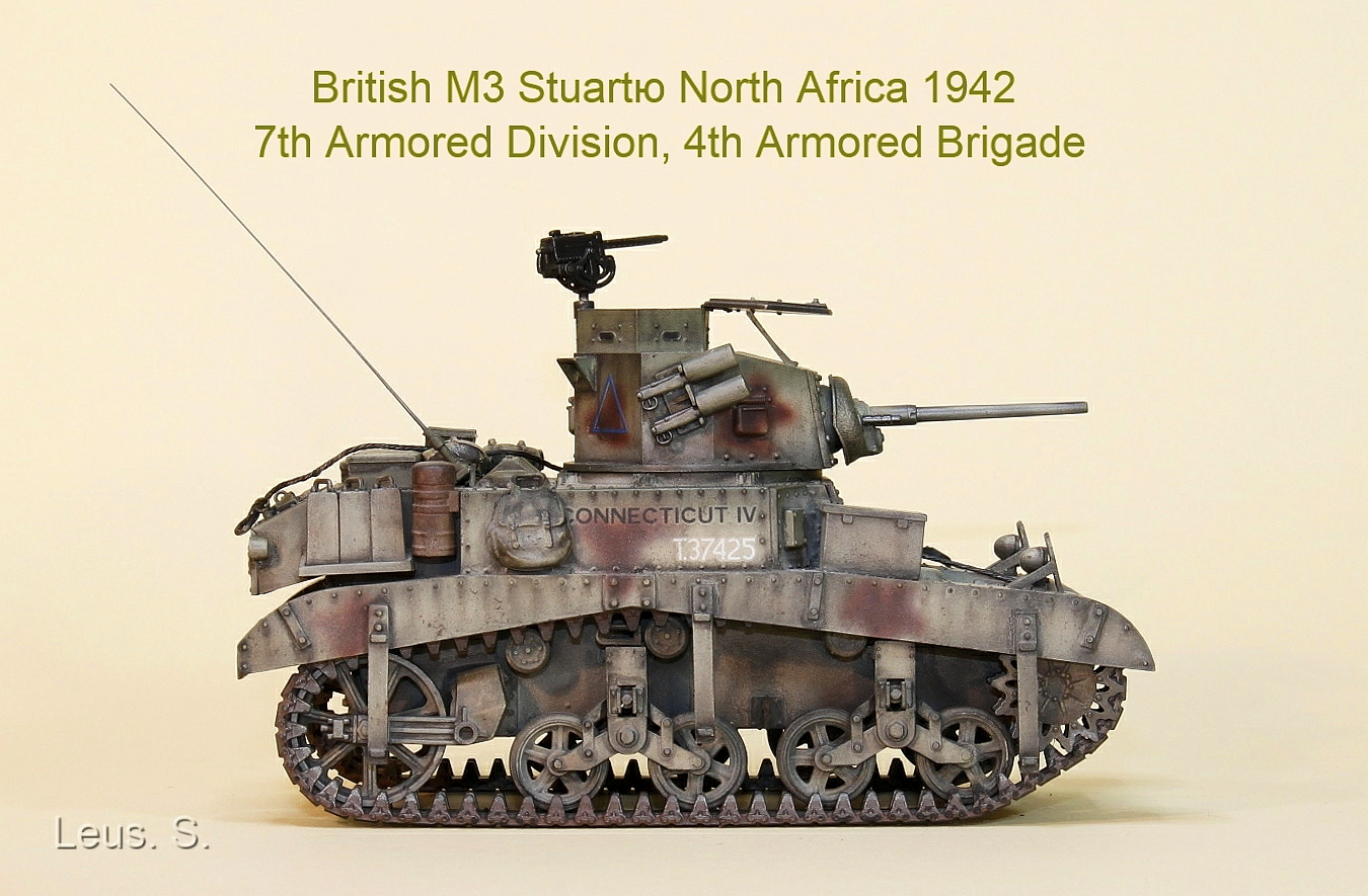 British M3 Stuart. Северная Африка,1942г.