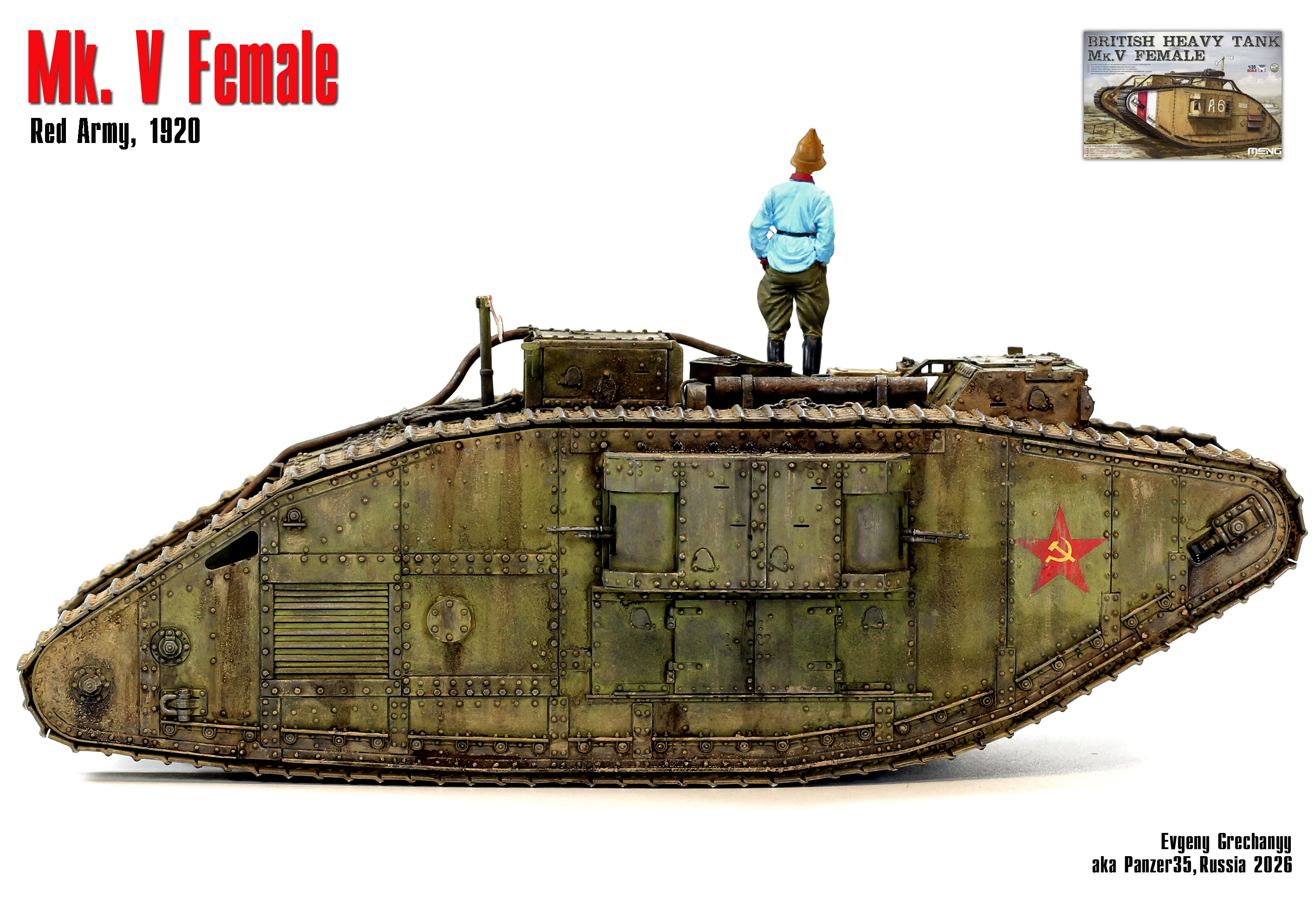 Танк Mk V Female, Красная Армия, 1920 г.