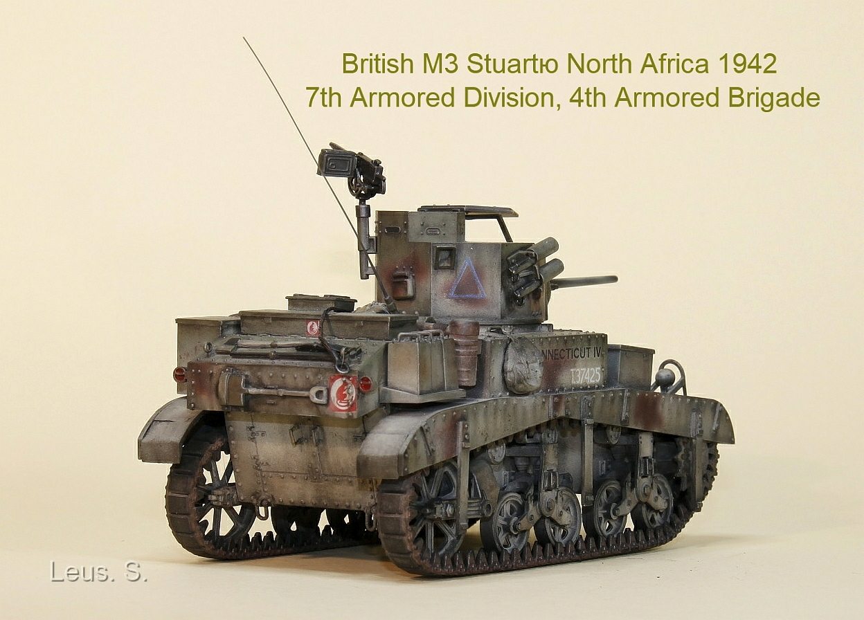 British M3 Stuart. Северная Африка,1942г.