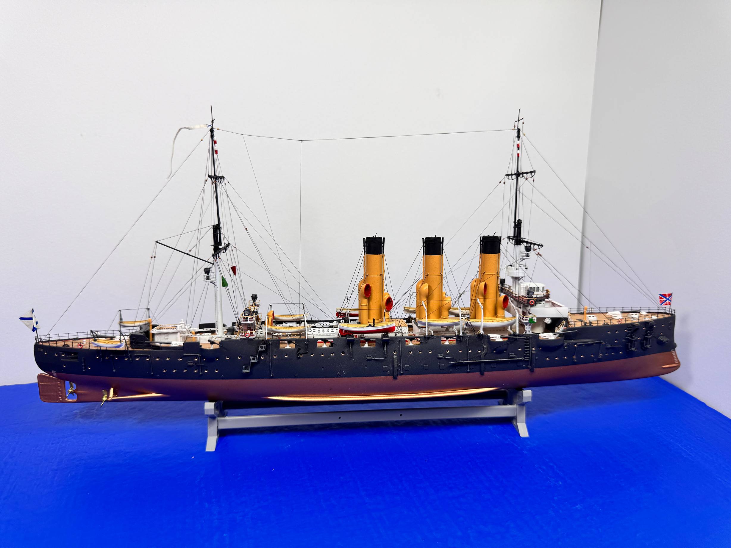 Бронепалубный Крейсер первого ранга " Диана" на момент ходовых испытаний