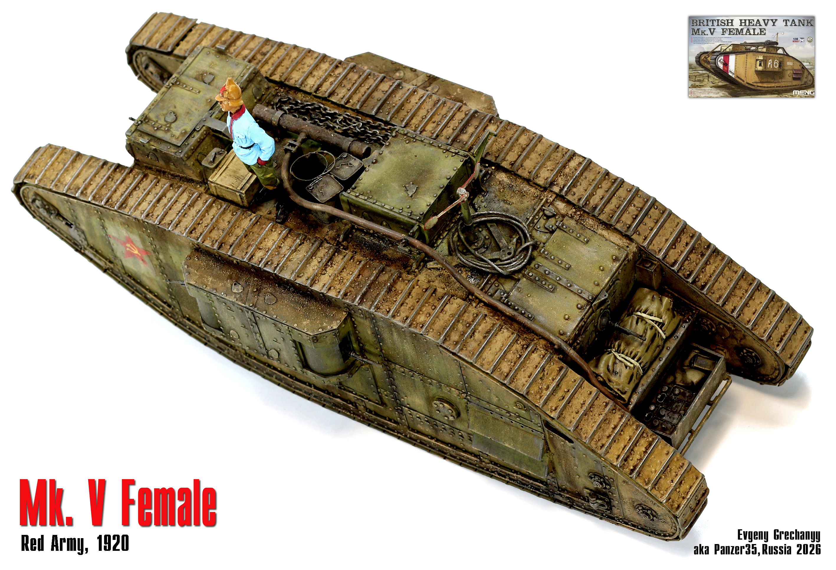 Танк Mk V Female, Красная Армия, 1920 г.