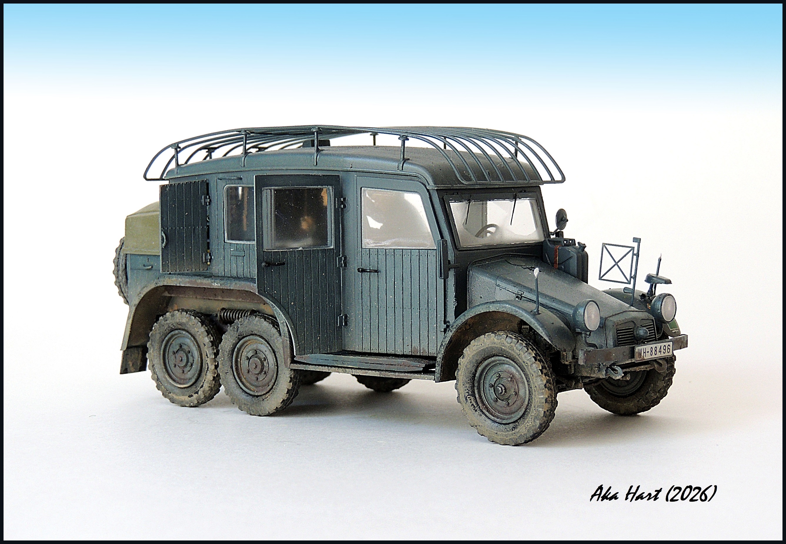German Krupp Protze Kfz.19 Radio Command Car