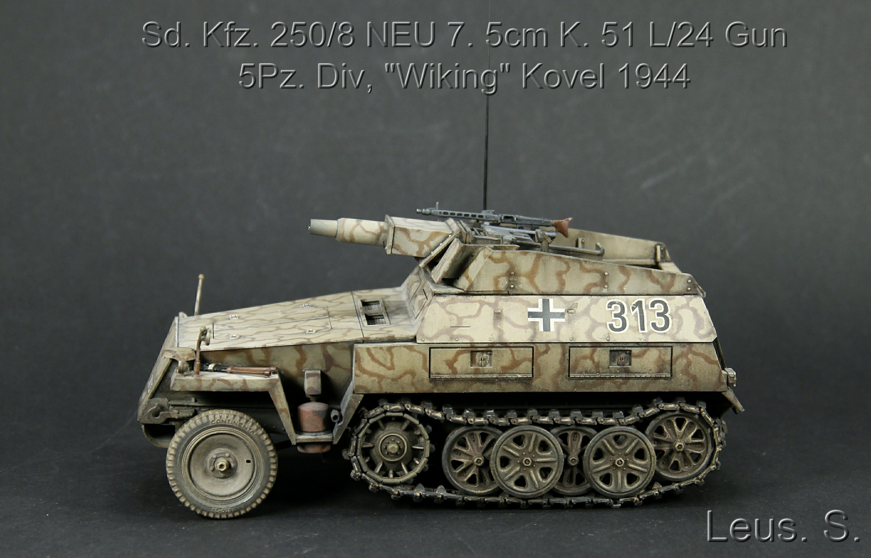 Sd.Kfz.250/8 NEU 7.5cm K.51 L/24 Gun 5Pz.Div,"Wiking" Kovel 1944