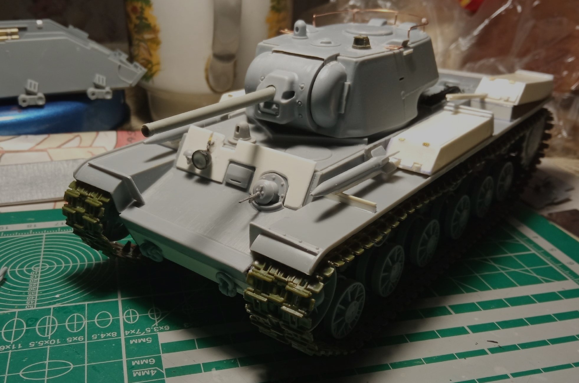 Опытный танк КВ-1 с КАРСТ-1, лето 1942 г.