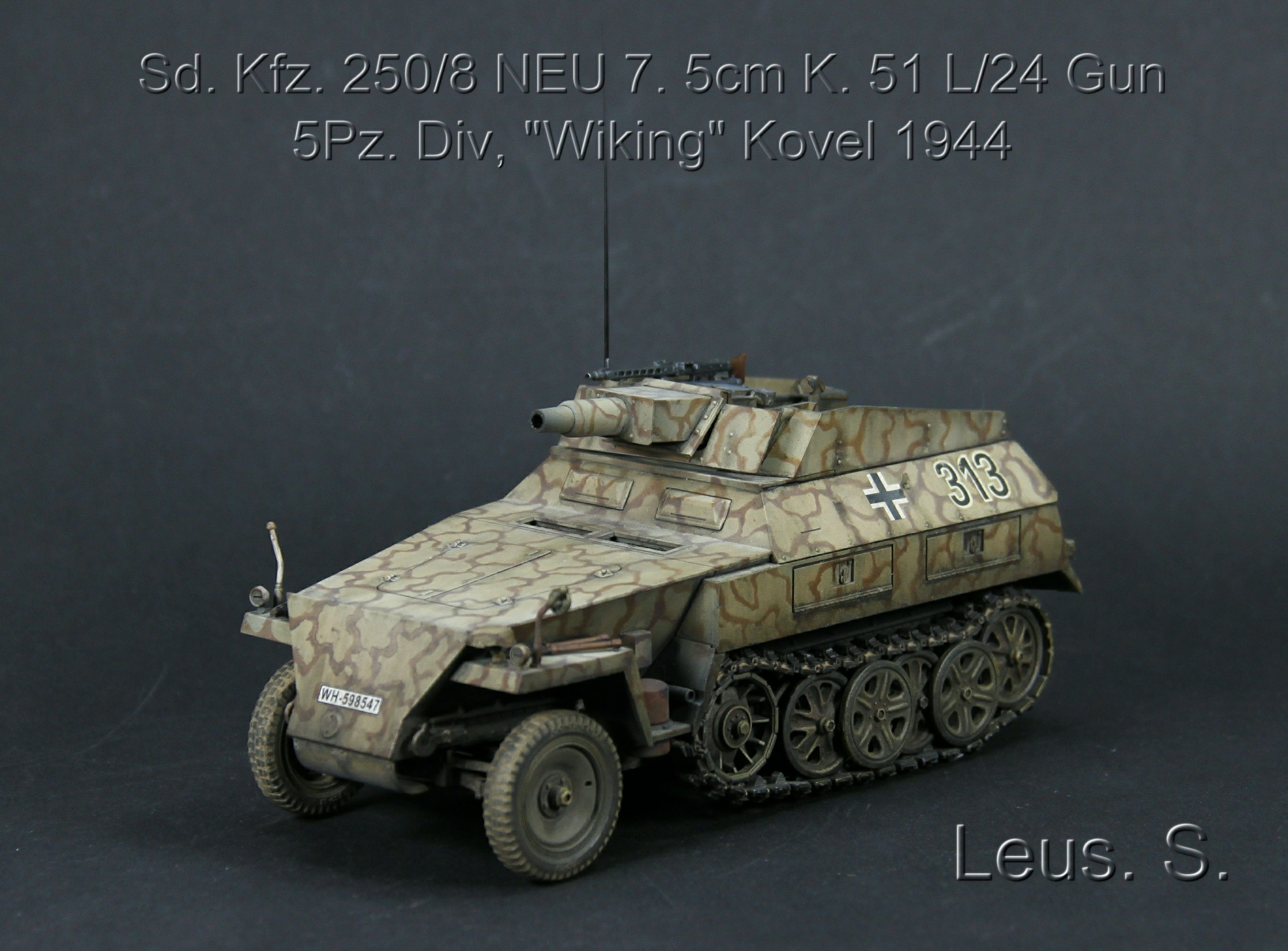 Sd.Kfz.250/8 NEU 7.5cm K.51 L/24 Gun 5Pz.Div,"Wiking" Kovel 1944