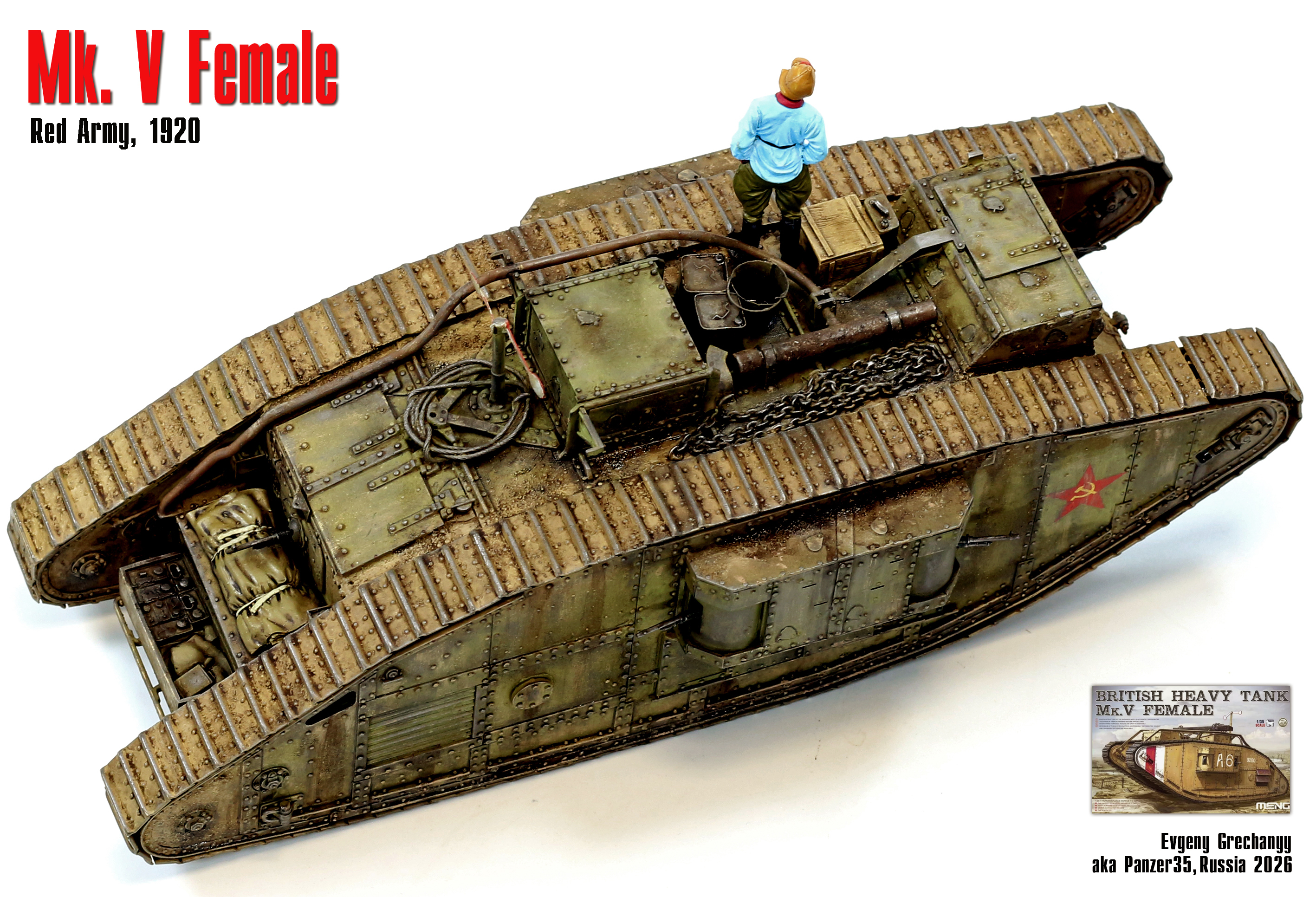 Танк Mk V Female, Красная Армия, 1920 г.