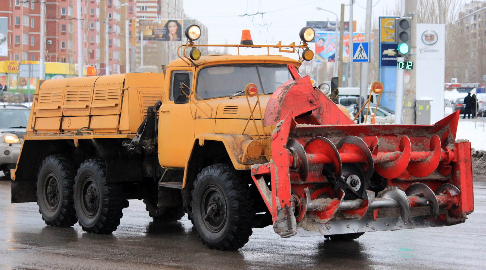 Шнекороторный снегоочиститель ДЭ-210 — Каропка.ру — стендовые модели,  военная миниатюра