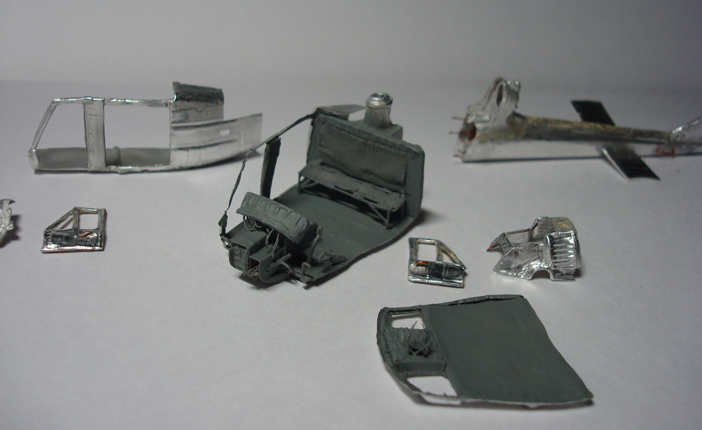 Сбитый UH-1 над Вьетнамом в 72ом масштабе