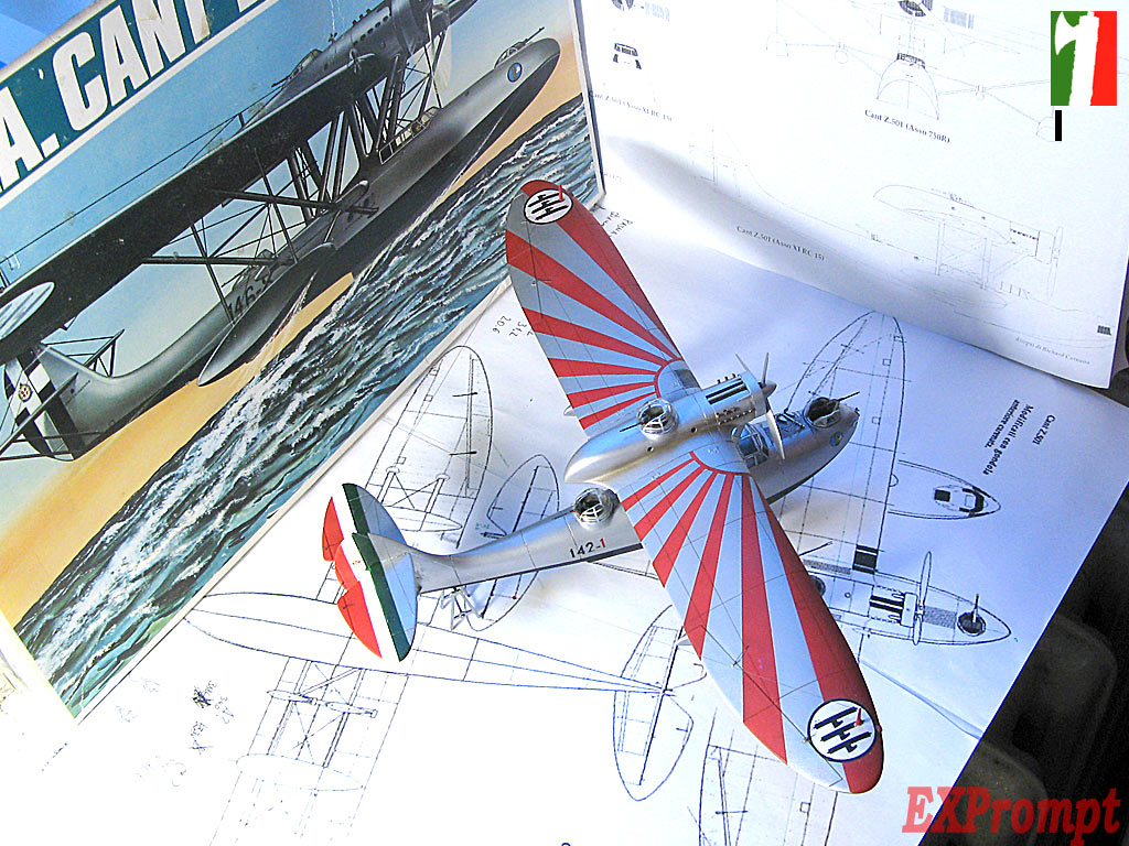 CANT 501Z “Gabbiano” от   Italeri 1/72 - Или Мамаюти по итальянски.