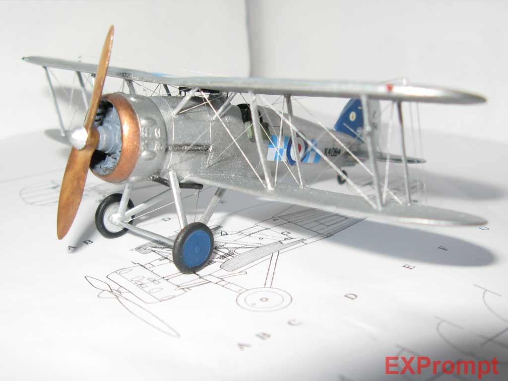 Gloster Gauntlet mk.1 от AZmodel очередная британская швейная машинка..