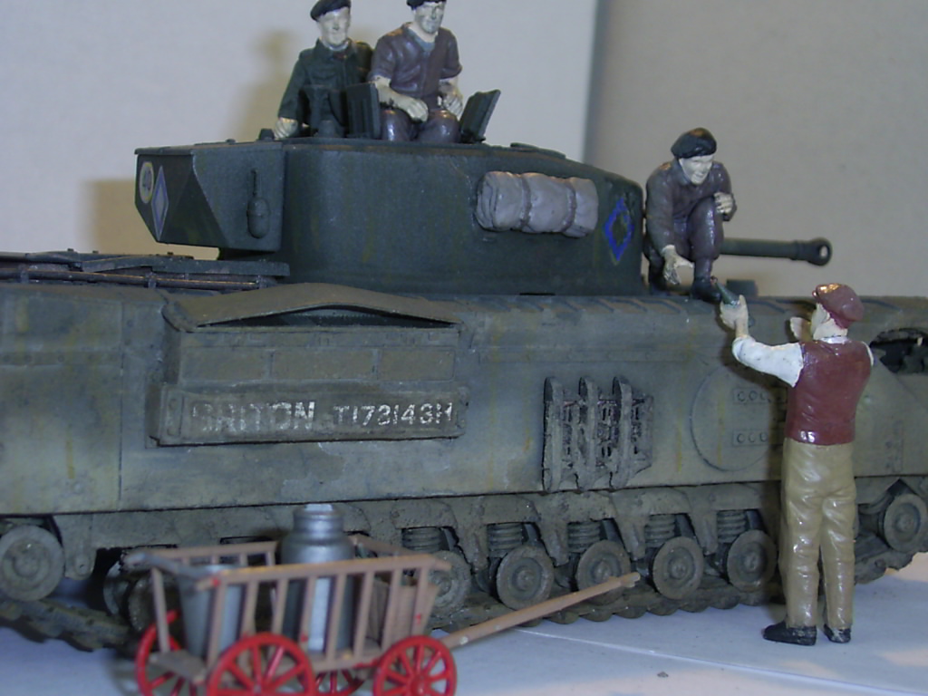 CHURCHILL Mk.VII и весёлый молочник с вином