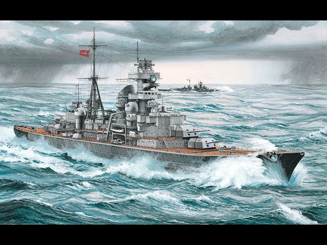 Heavy Cruizer Prinz Eugen :: 1/350 :: Trumpeter :: Распаковка, обзор