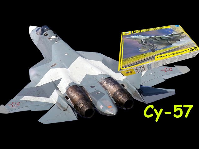Су-57- истребитель пятого поколения. Обзор модели фирмы "Звезда" в 1/48 масштабе.