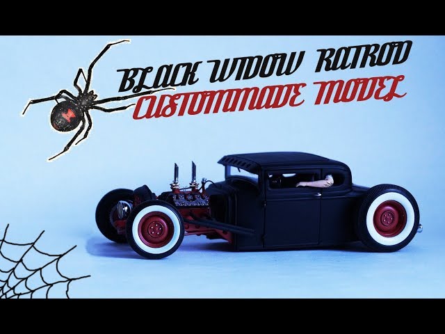 Постройка модели хотрода в TIMELAPSE (весь процесс работ) Hotrod model build in timelapse